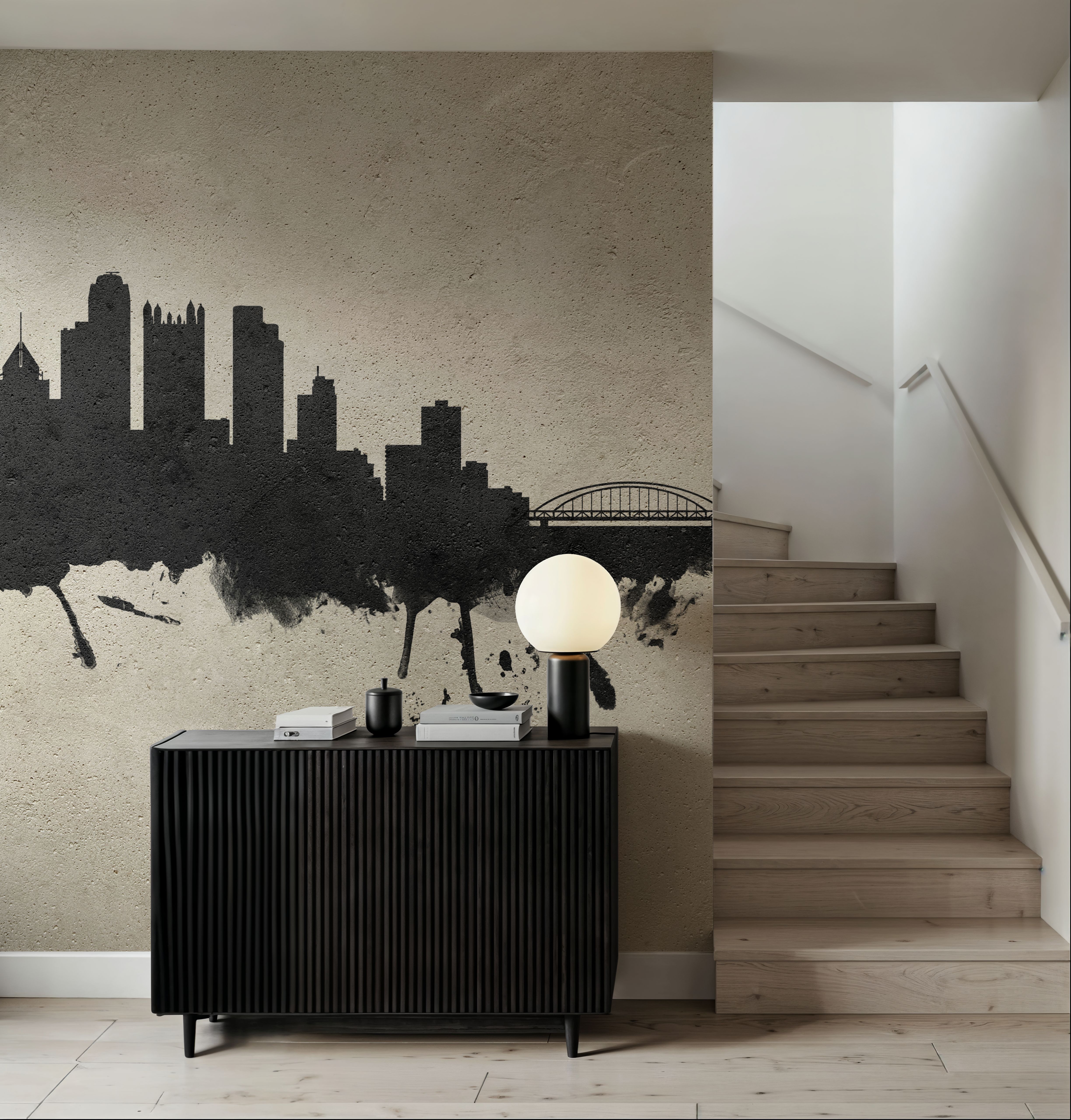 Pittsburg Pennsylvania Skyline Concrete