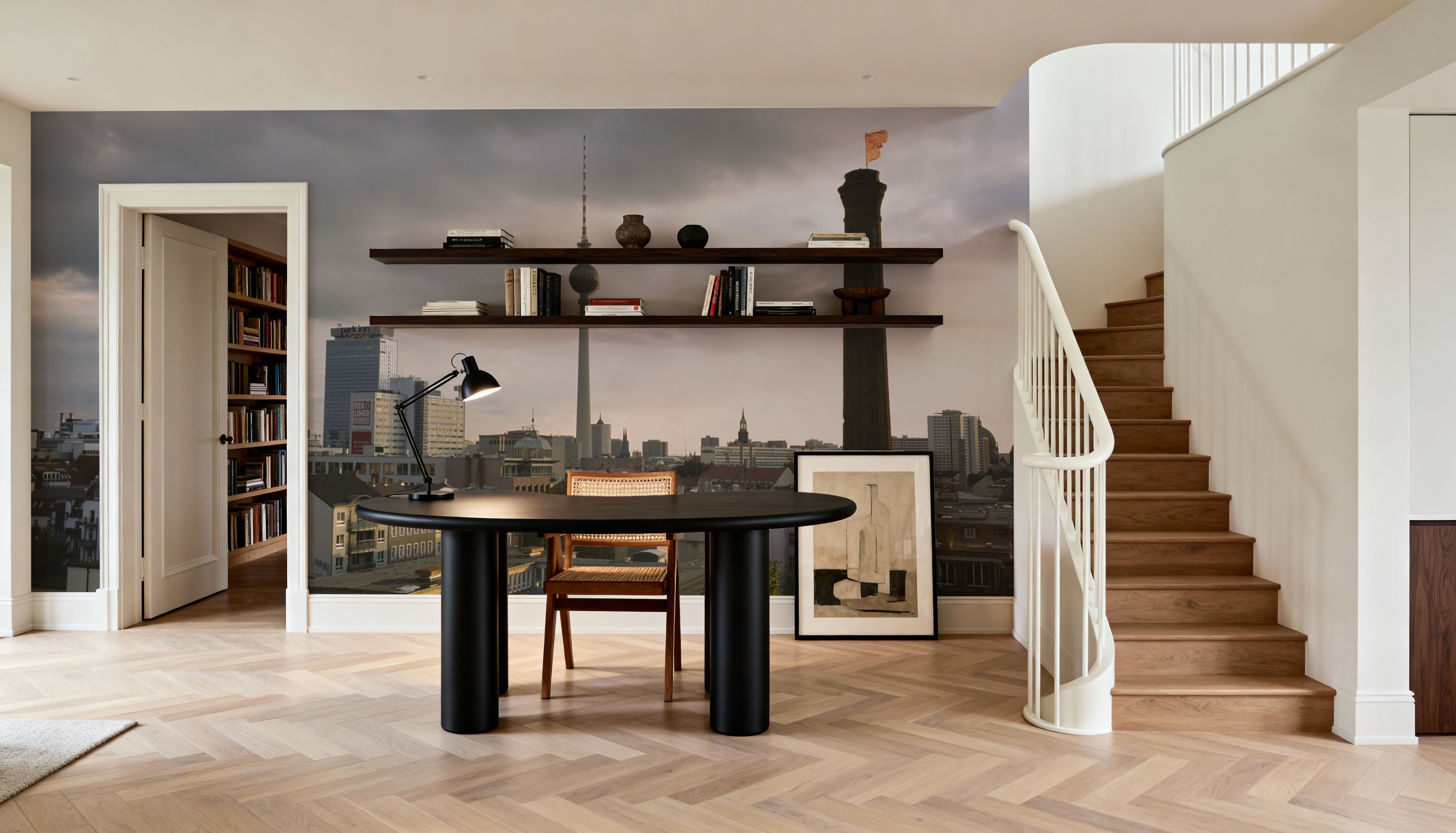 Misty Tower Skyline, Wallpaper