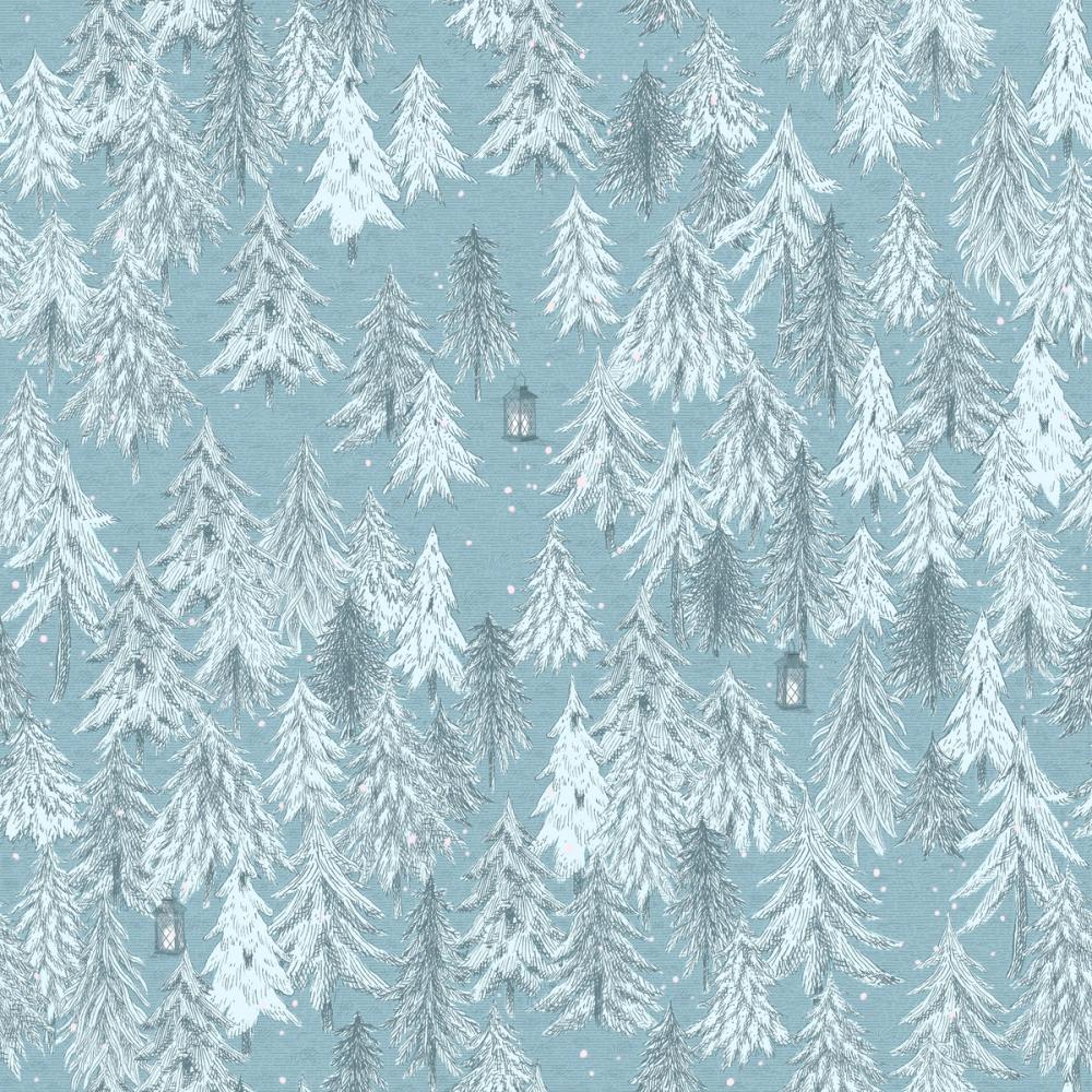 Forest Lanterns, Dusty Blue