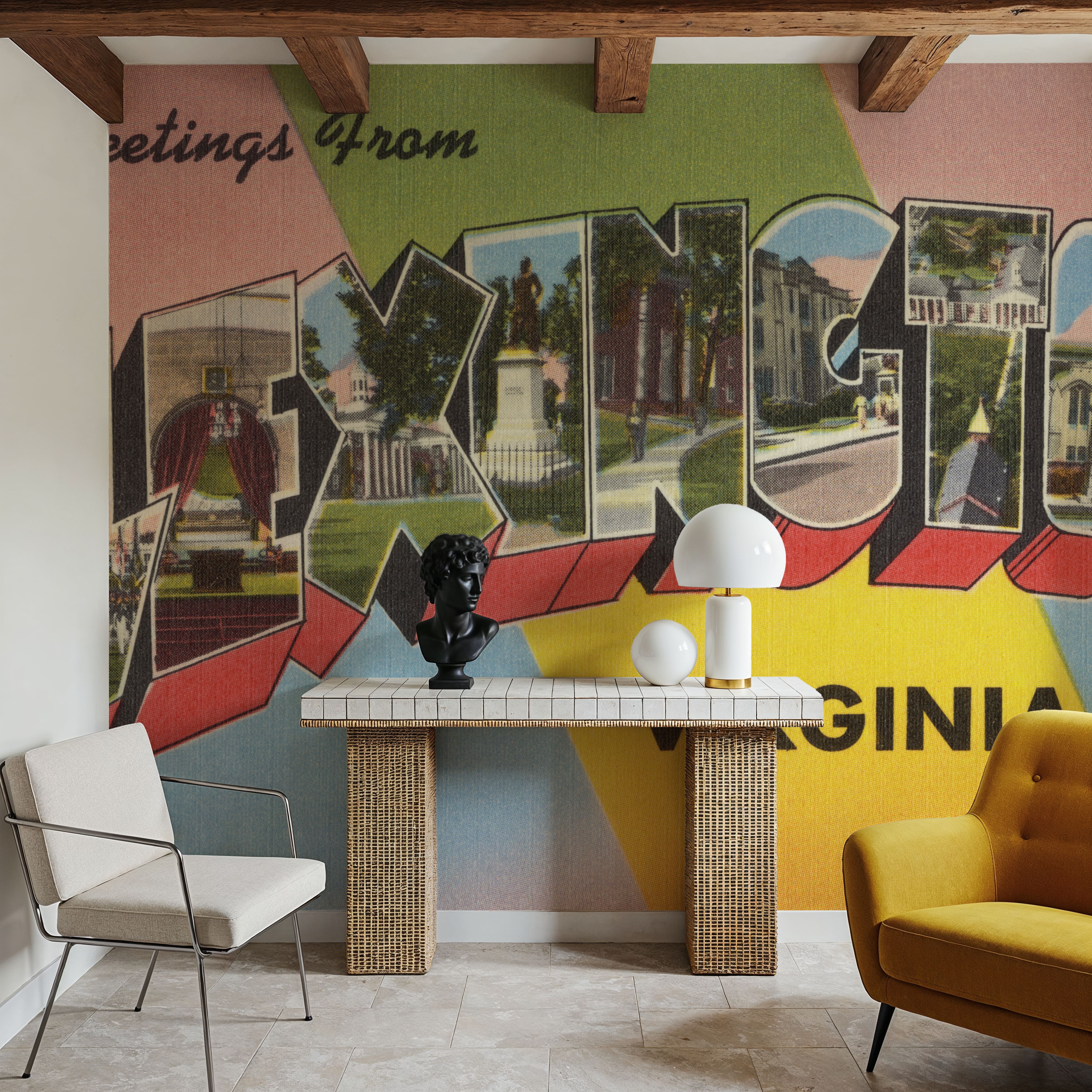 Greetings from Lexington - Screenprint Postcard