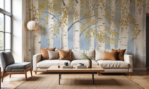Fresh Forest Light Blue Gold