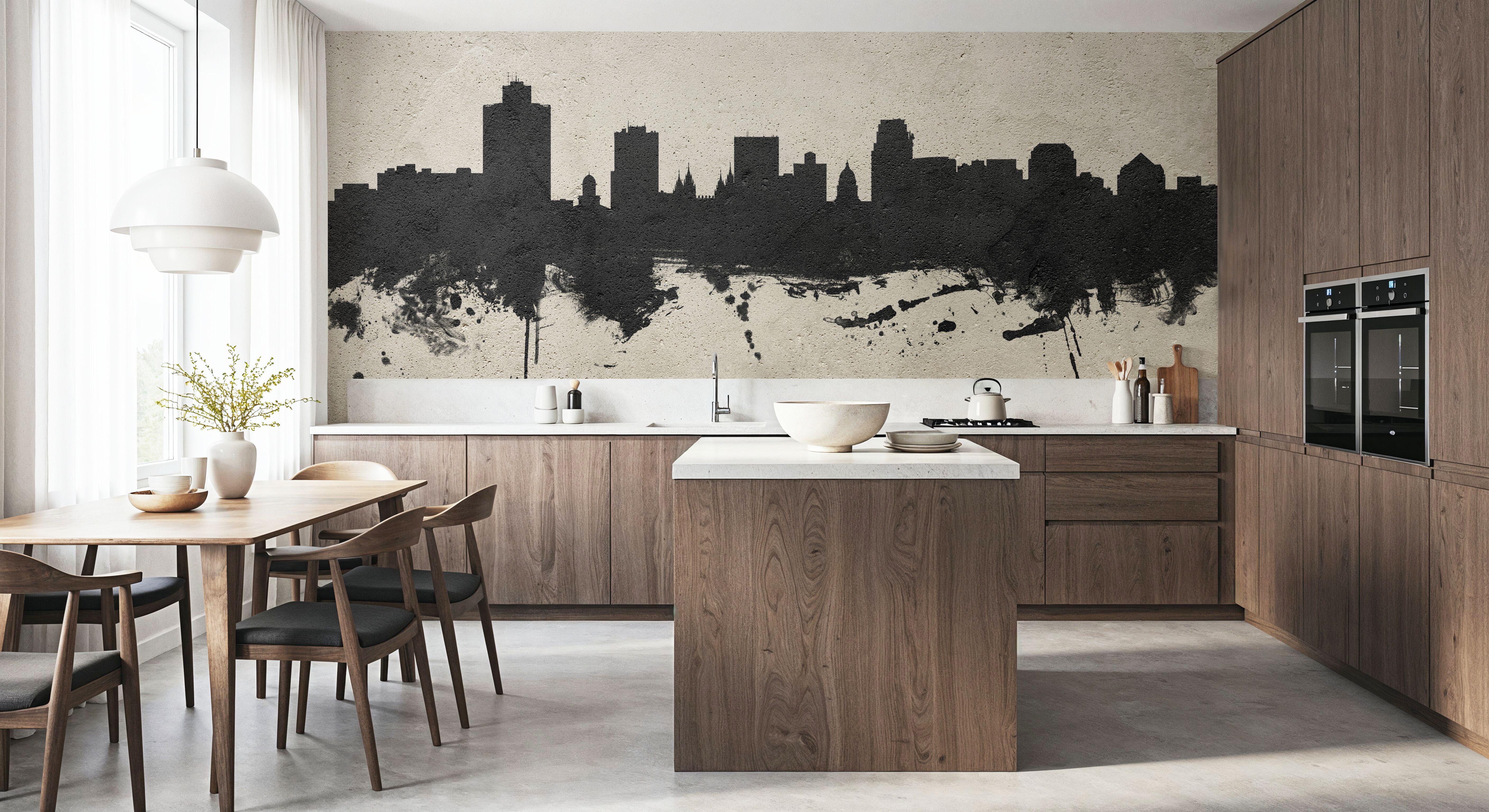 Salt Lake City Utah Skyline Concrete