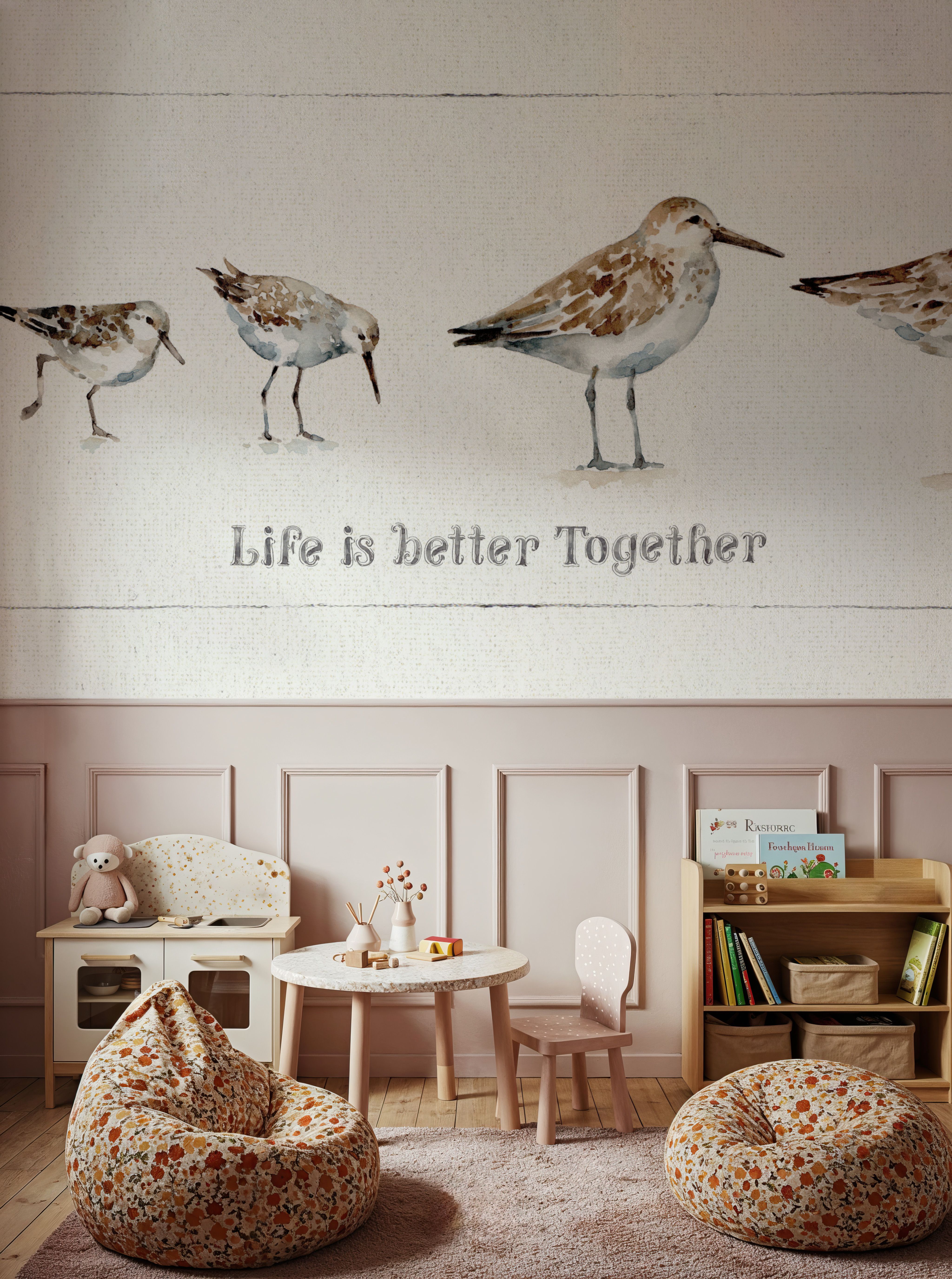 Pebbles and Sandpipers I