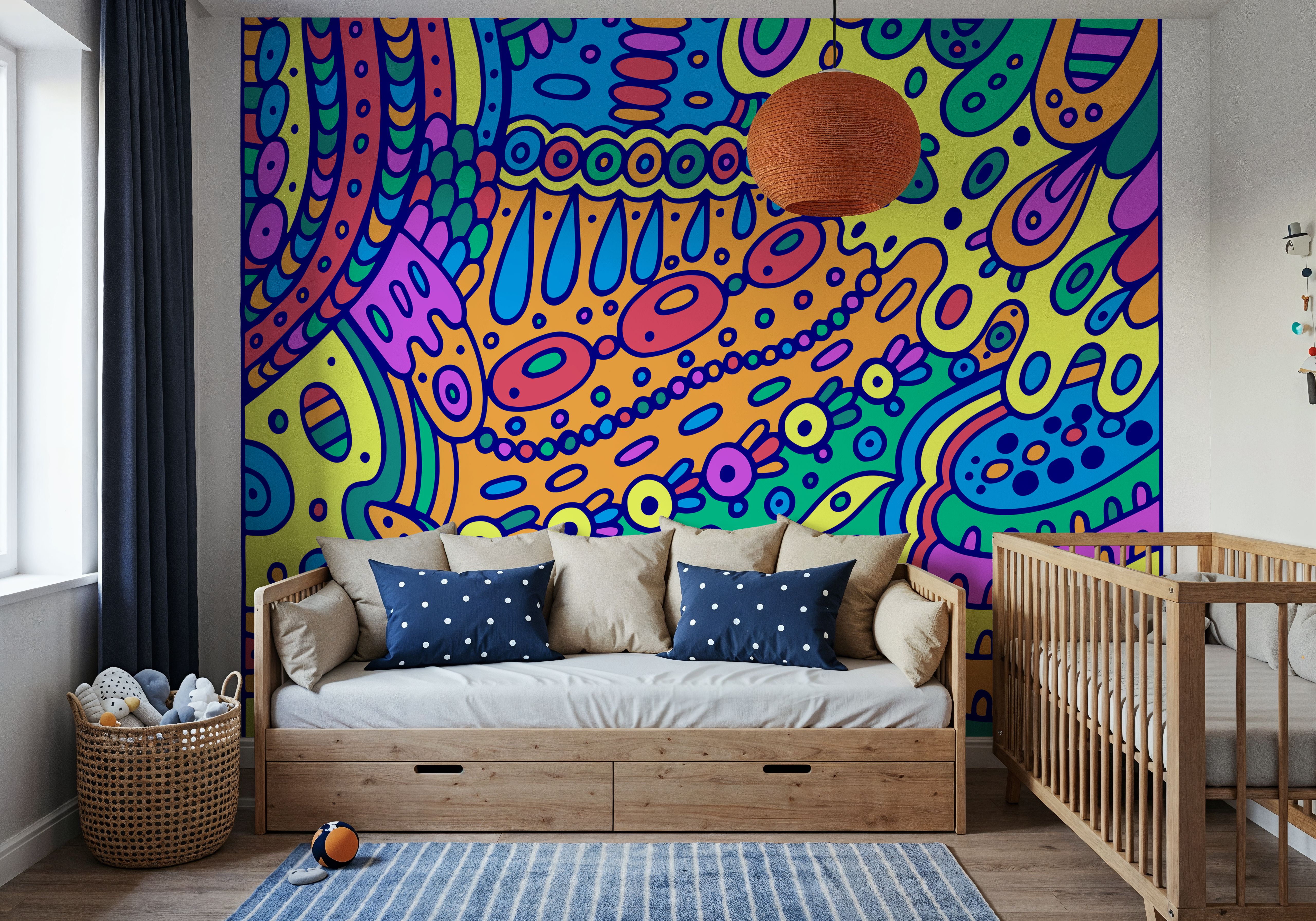 Donut Factory, Papel pintado