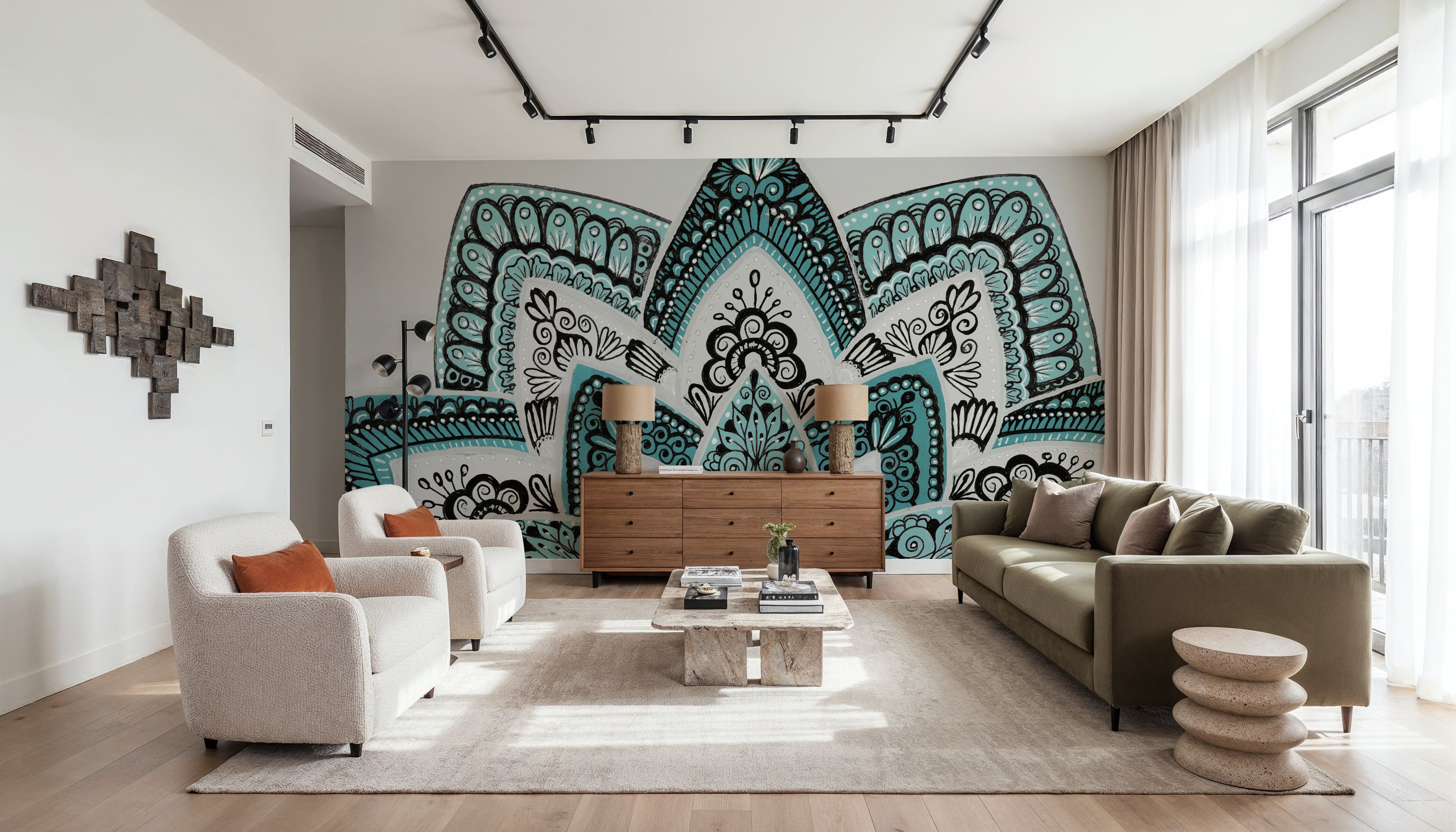 India Mandala I, Wallpaper