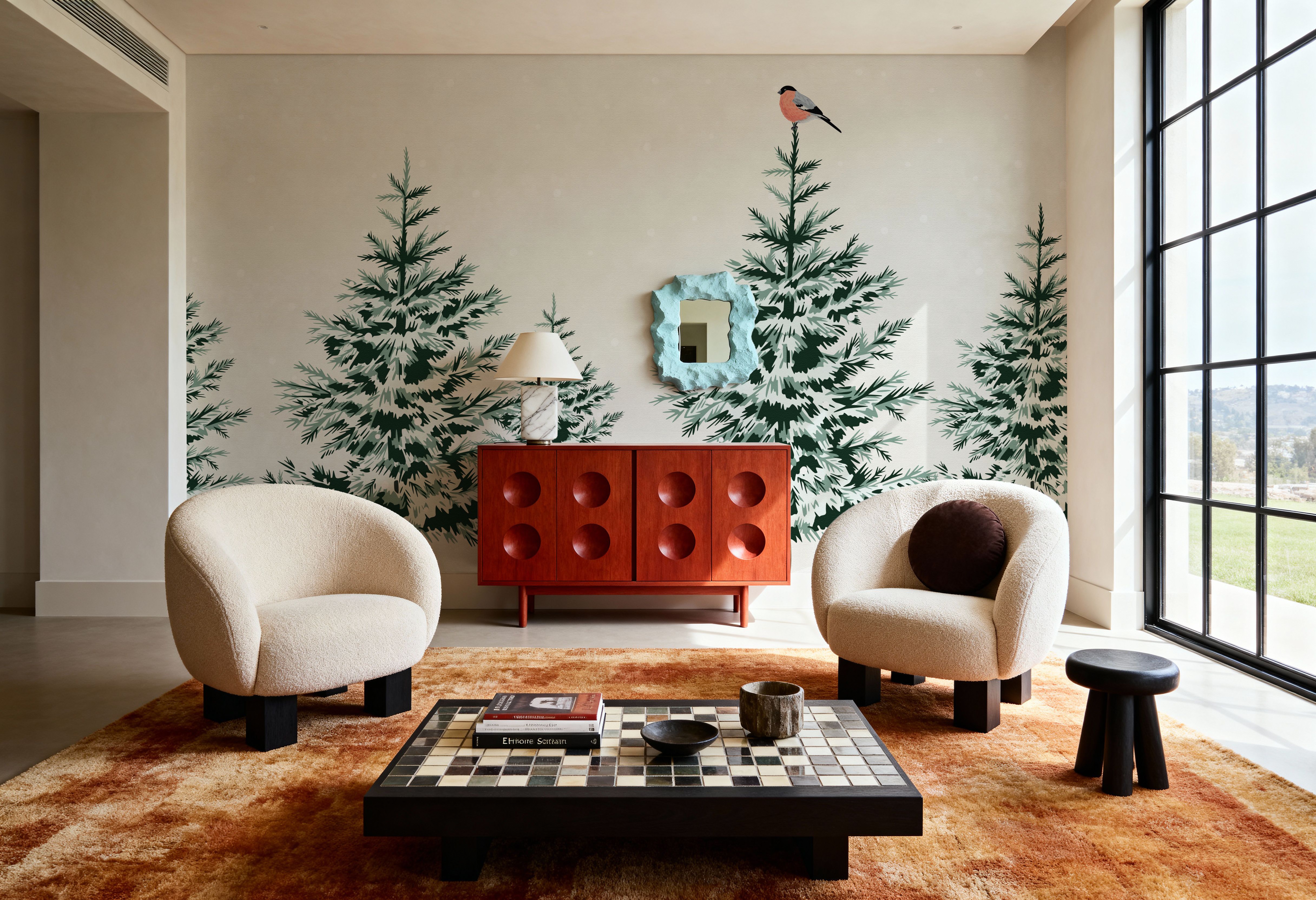 Snowy Spruce Trees, Papier peint