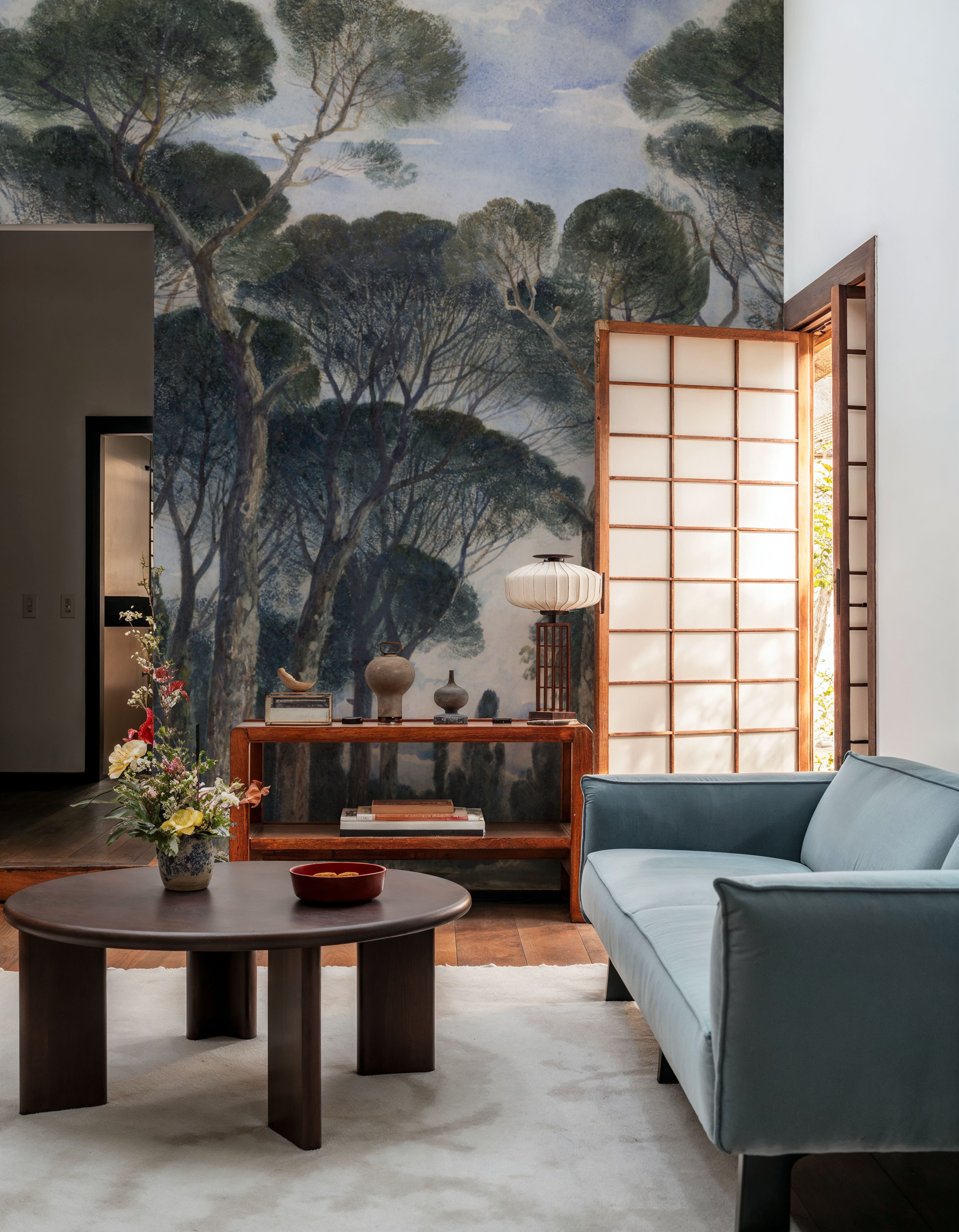 Umbrella Pines Landscape, Vintage