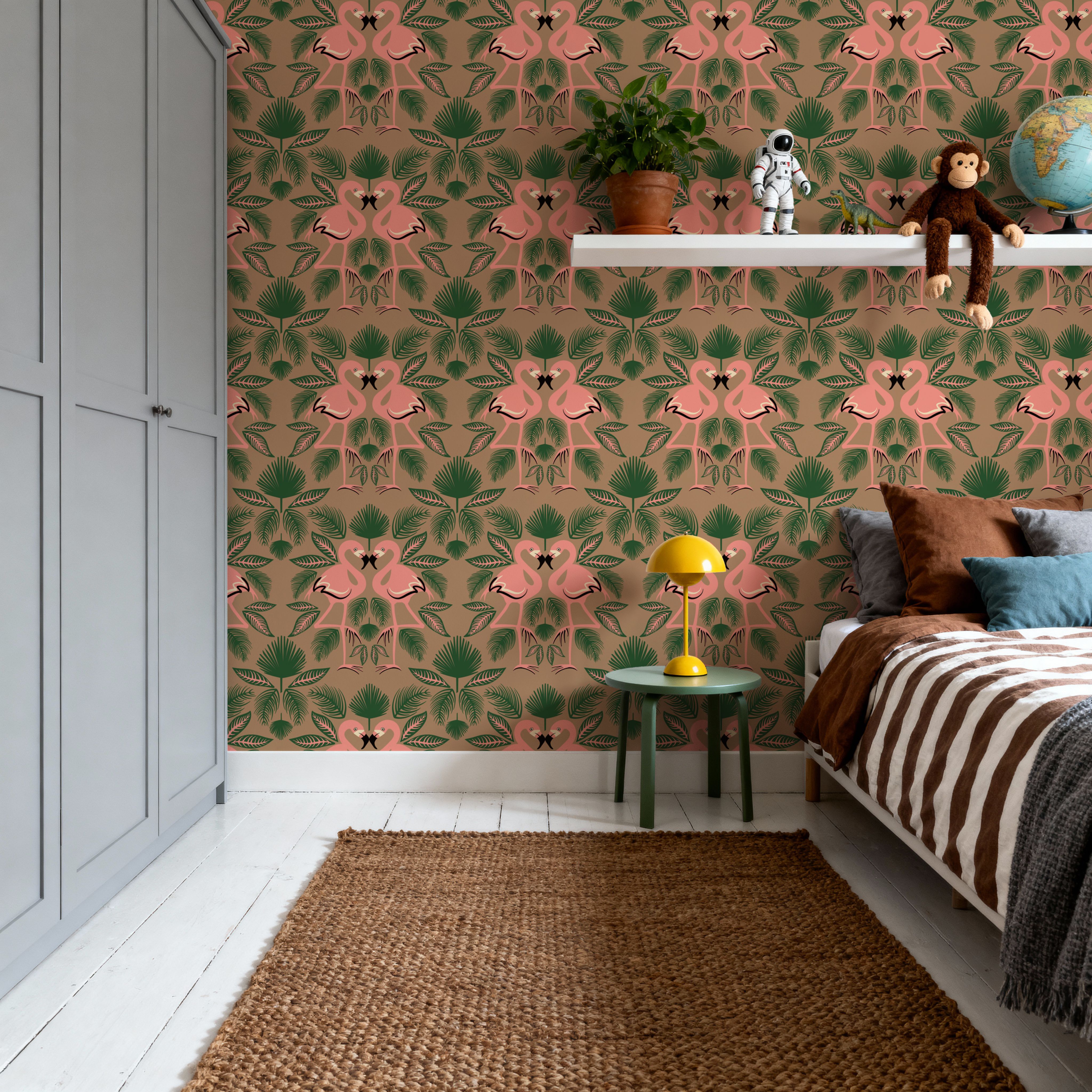 Flamingo Friends, Wallpaper