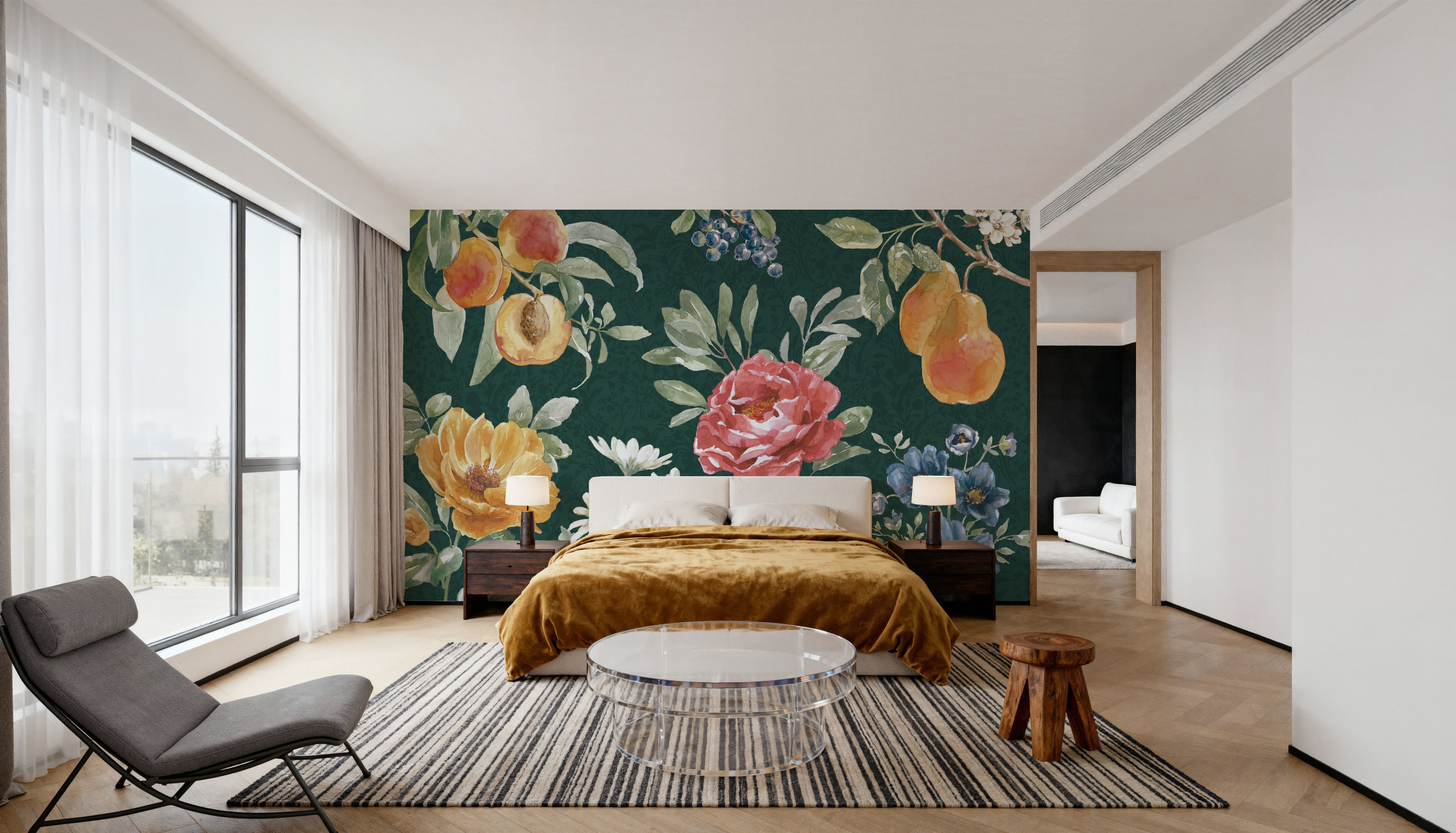 Floral Solitude Green