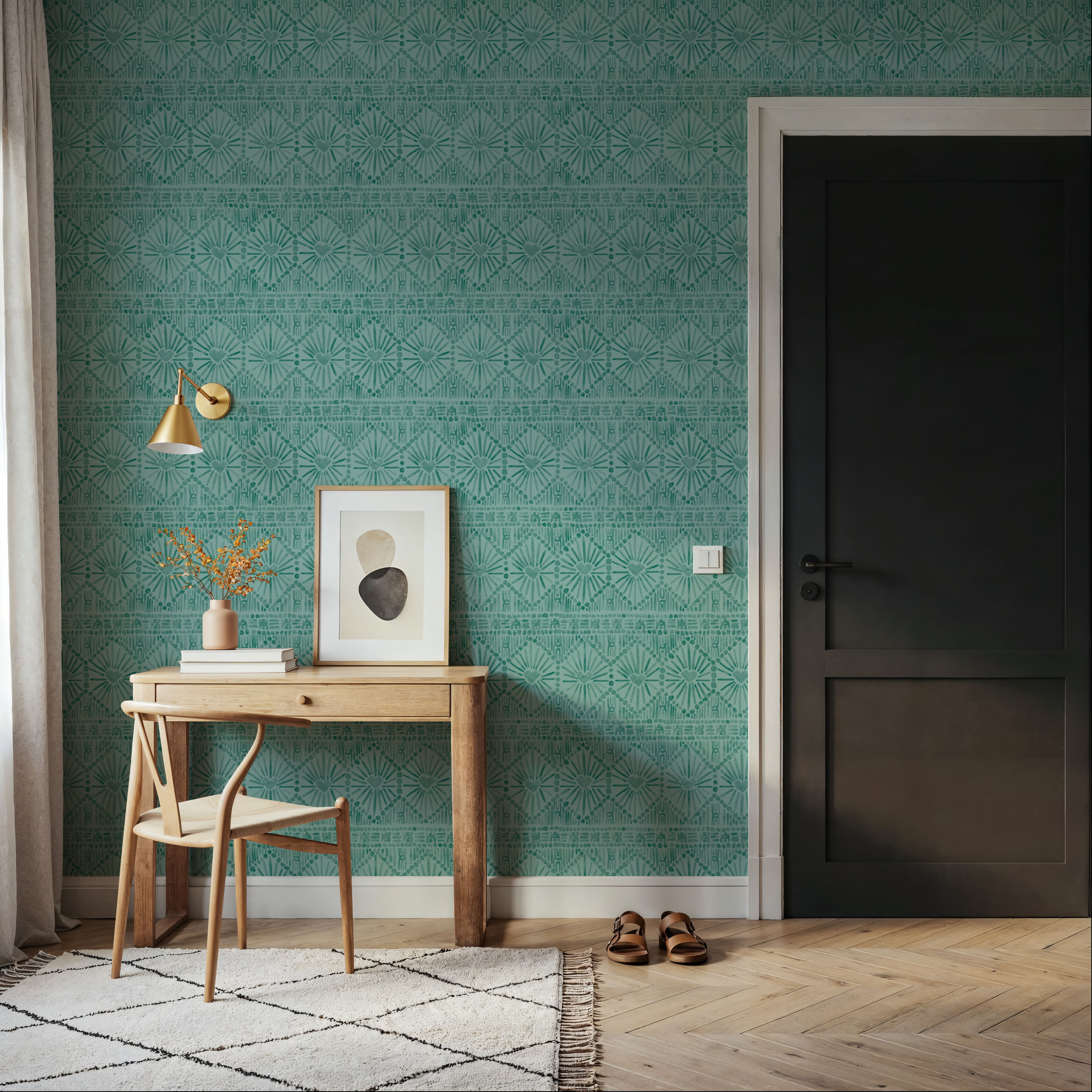 Paradise Fountain Blue on Blue