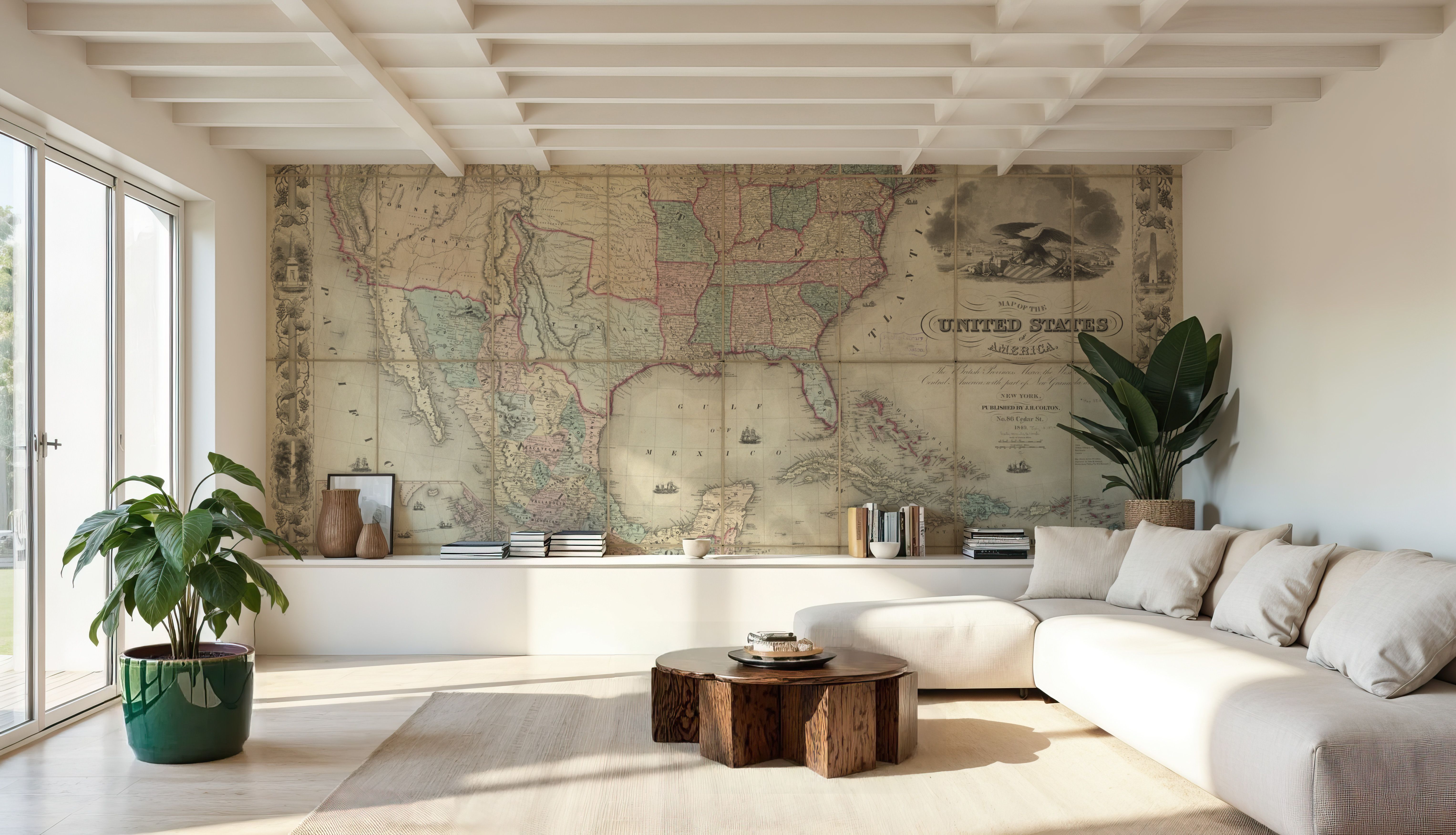 Colton's Unites States Map 1849