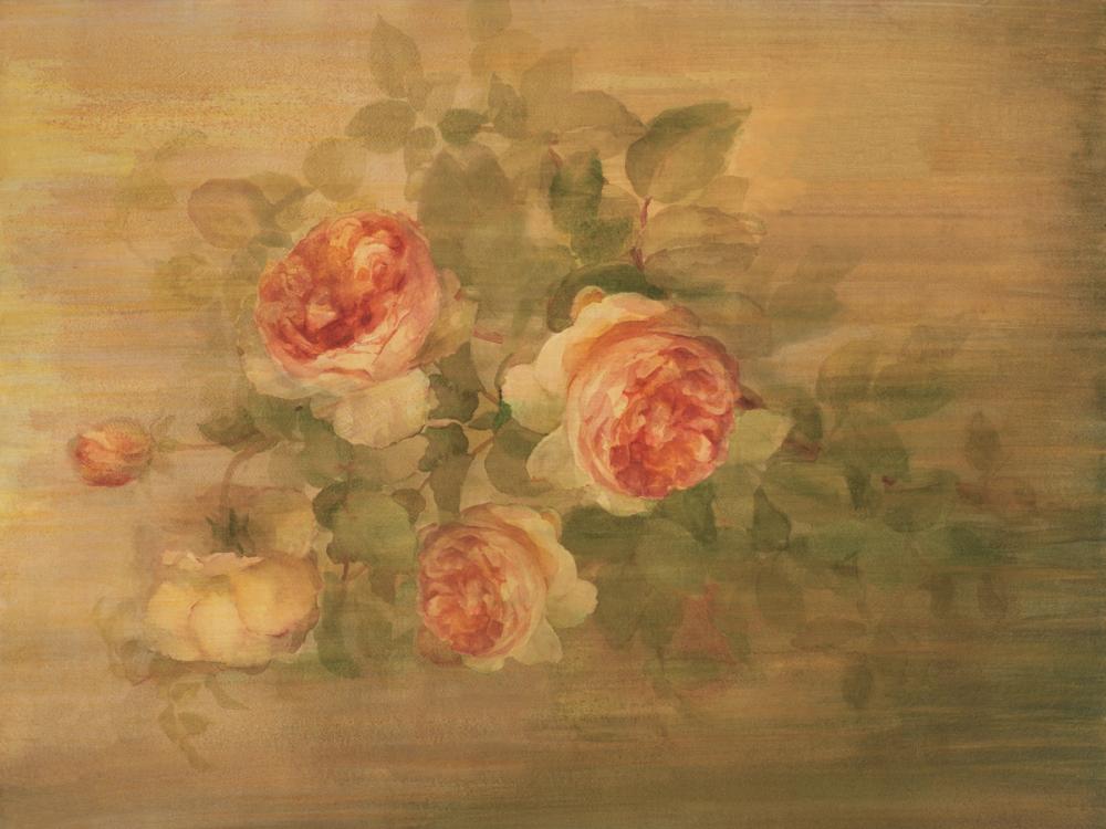 Vintage Roses on Green II