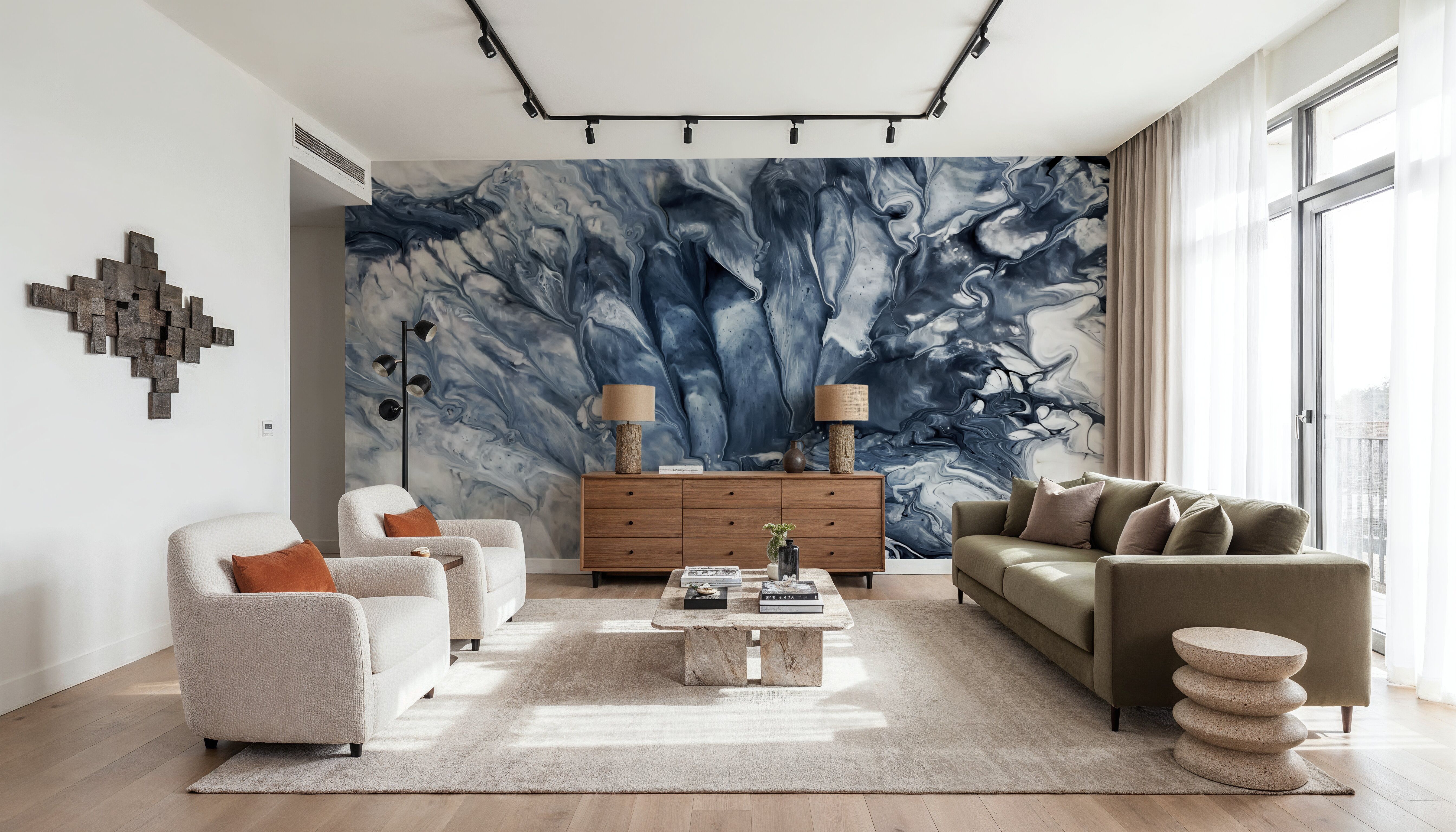 Marble Drift, Carte da parati