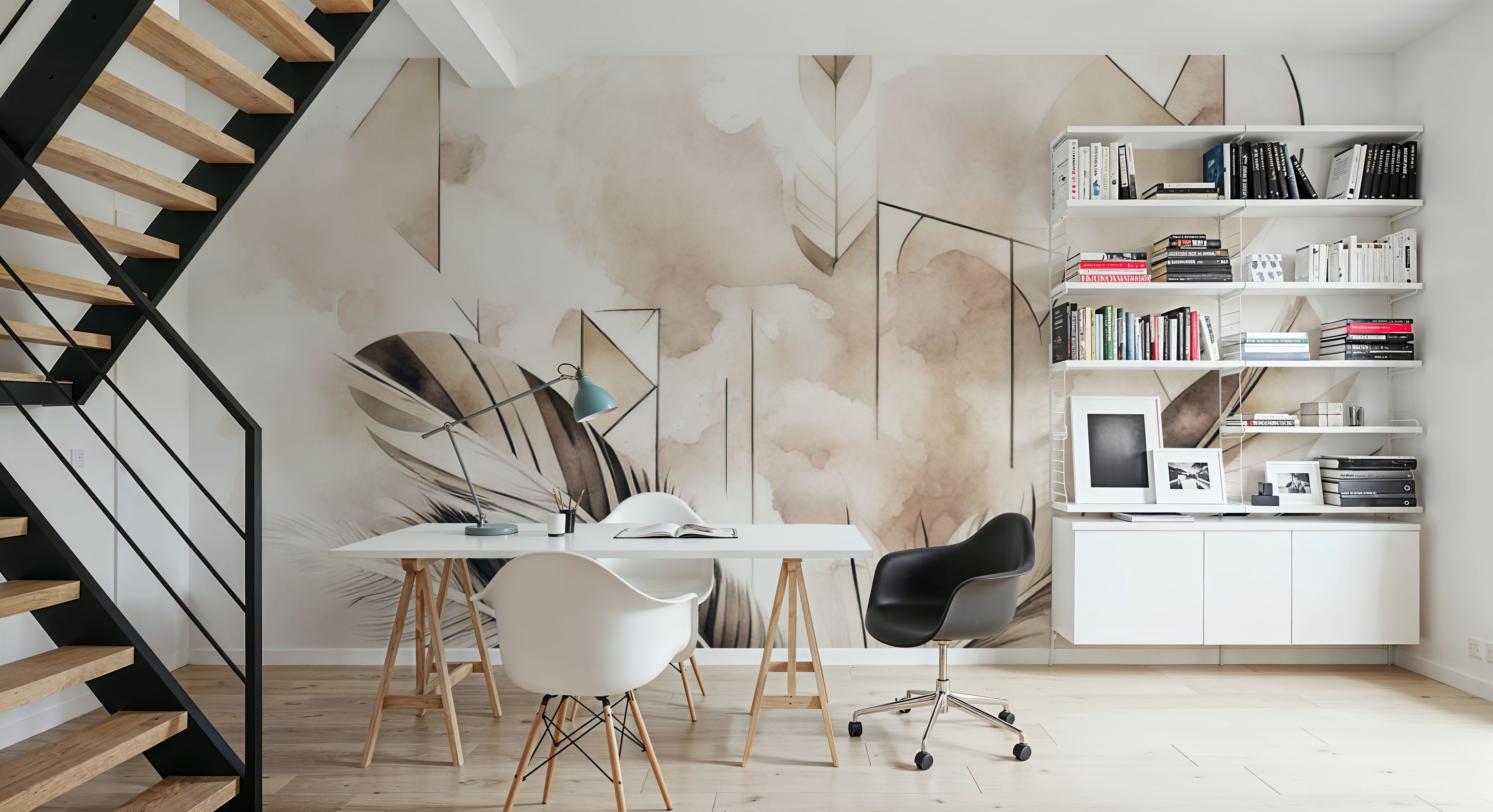 Feather Geometry Yellow