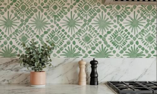 Paradise Splash Dark Green
