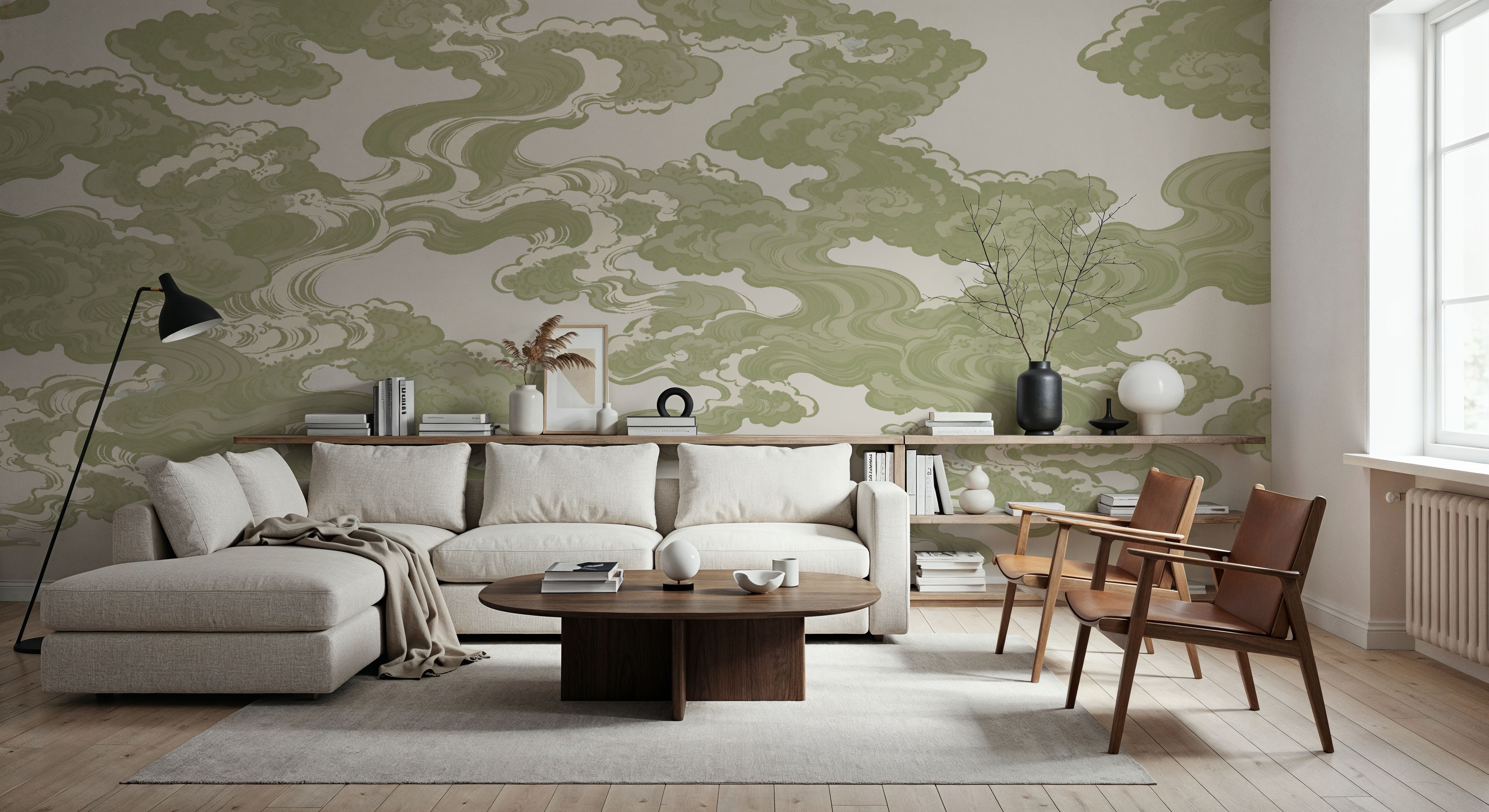 Ukiyo-e Clouds, Pistachio