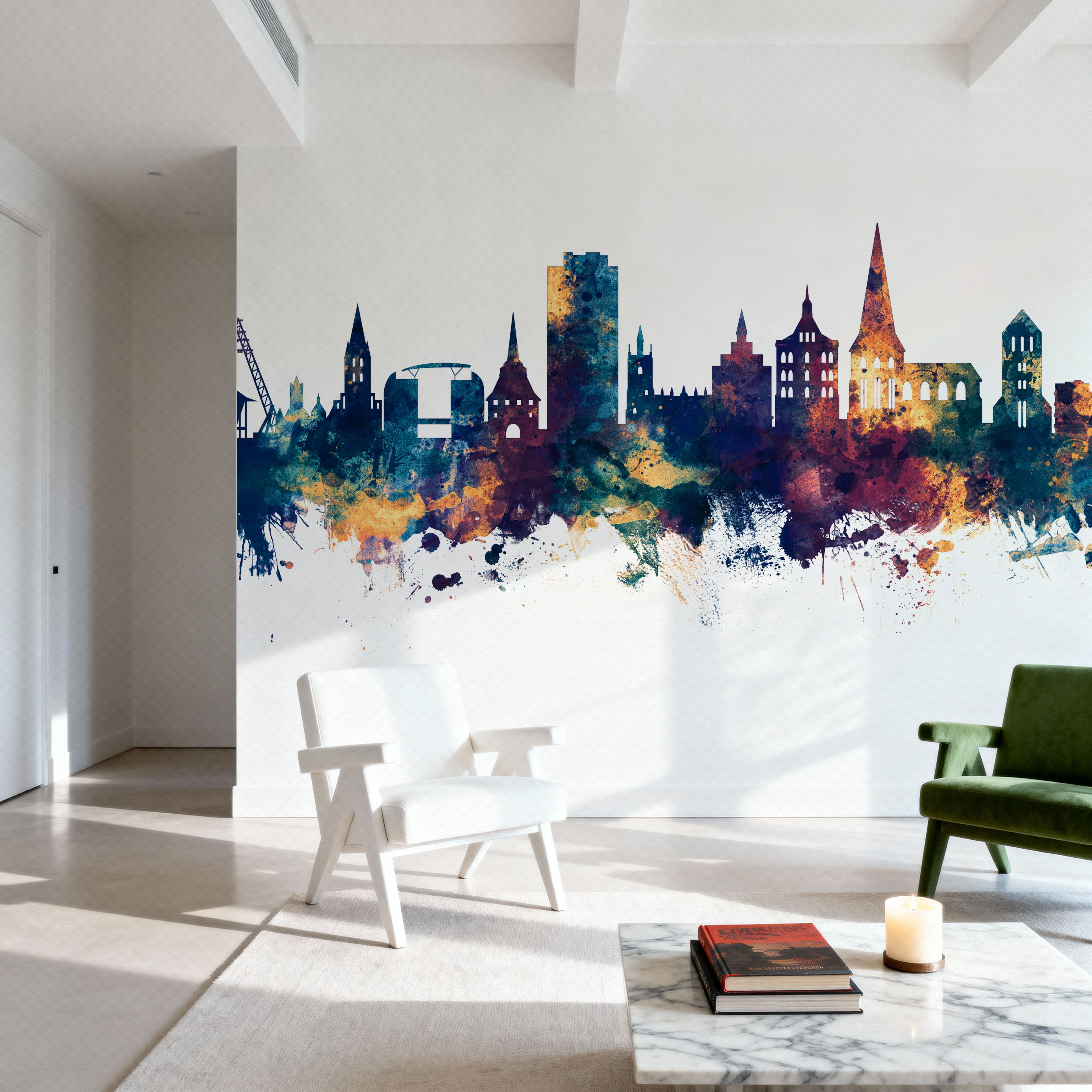 Rostock Germnay Skyline Blue & Bronze