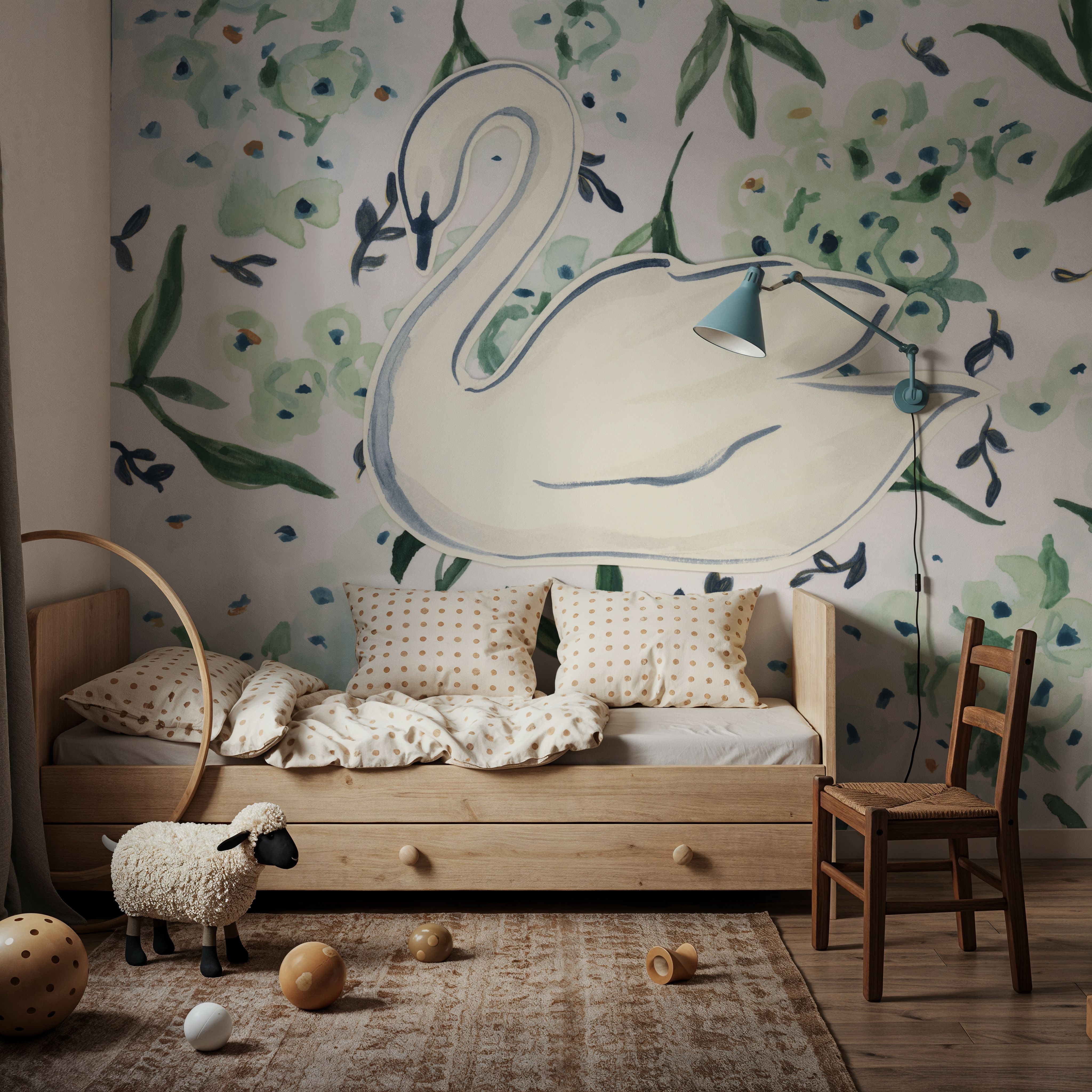 Green Hydrangea Swan