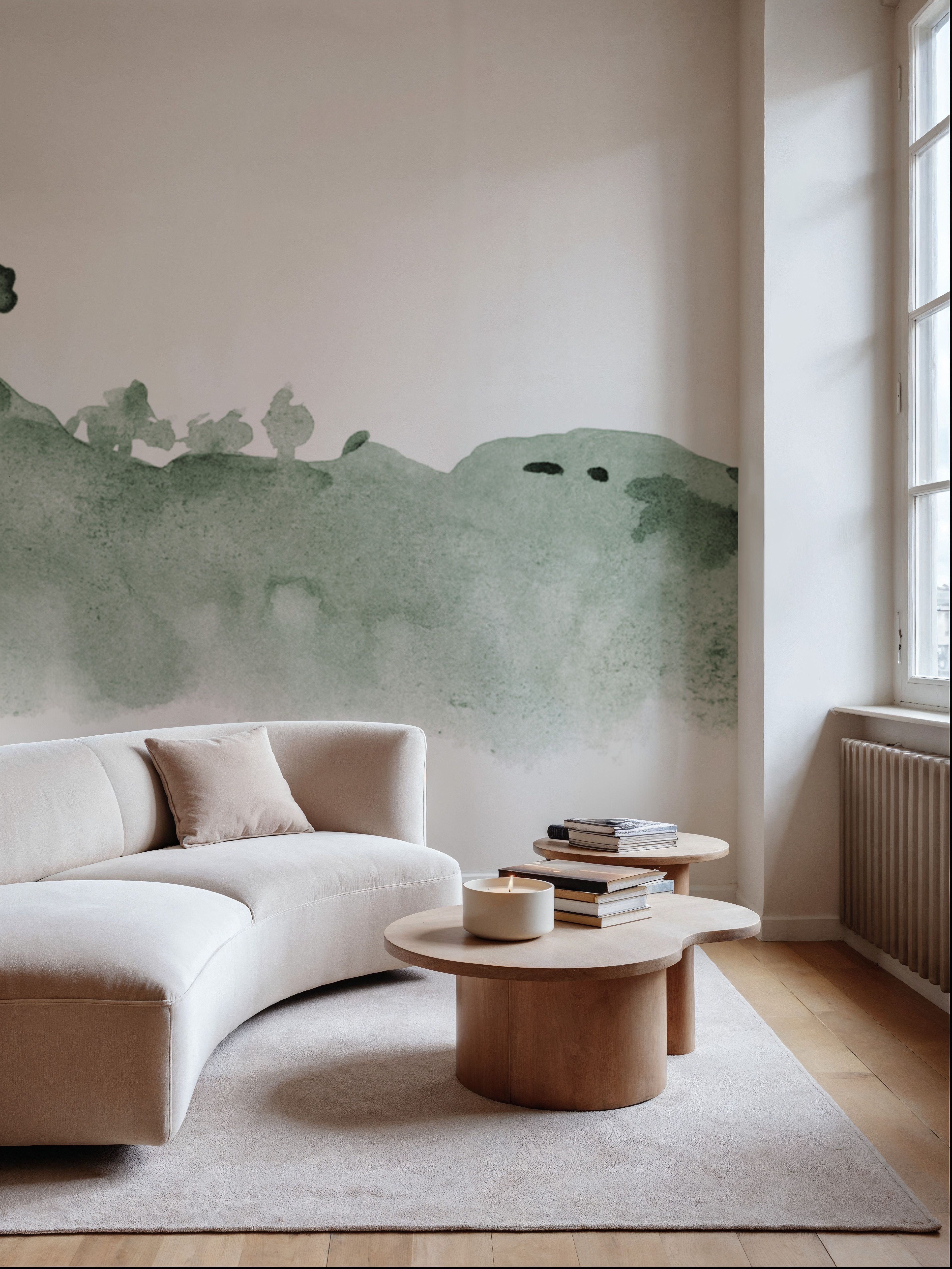 Tranquil Hillside, Forest Green