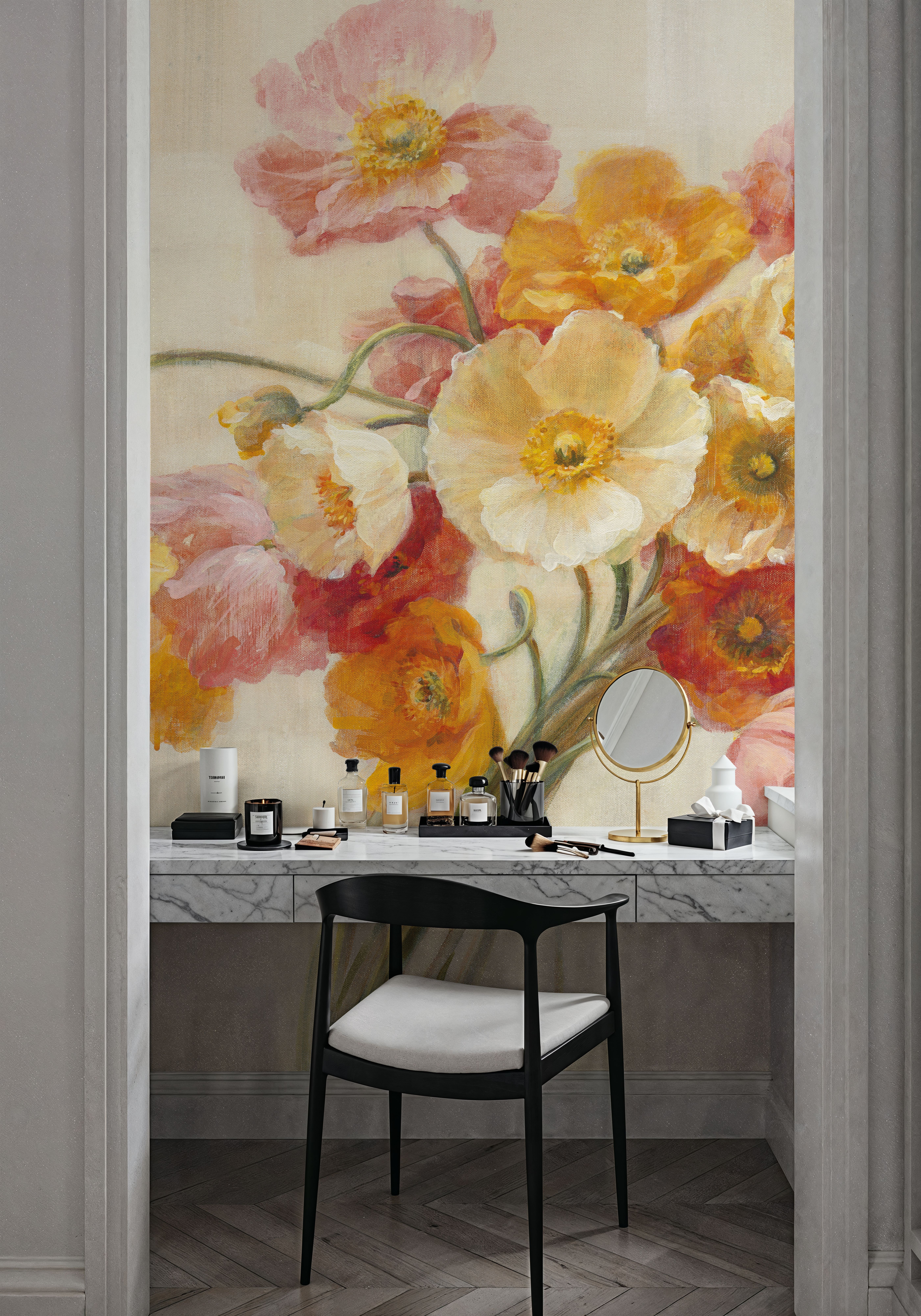 Wall Mural - Poppies Delight II - Dining Room - Wallism US - Premium, Textured or Peel & Stick