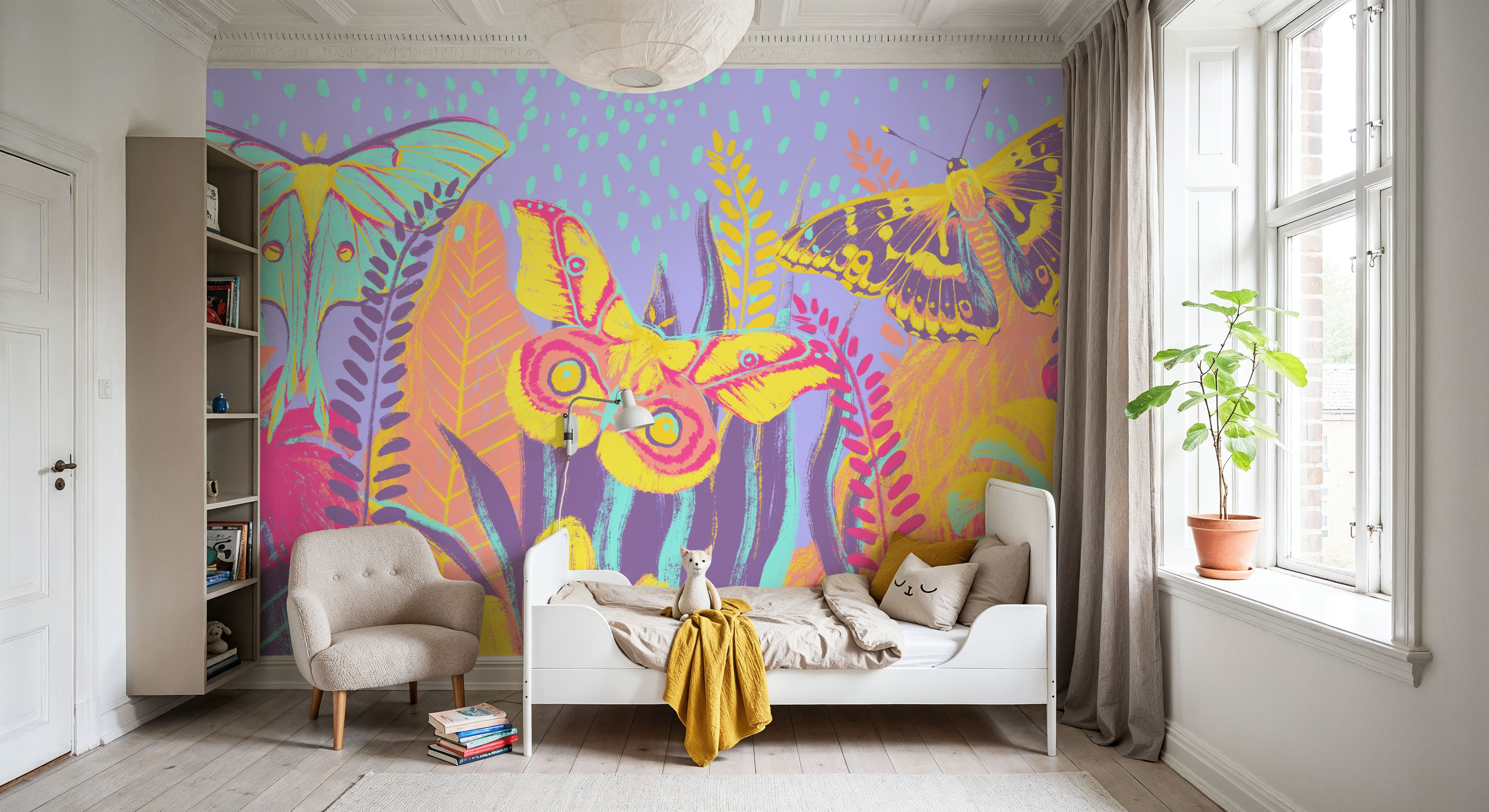 Dancing Hippie Butterflies Purple