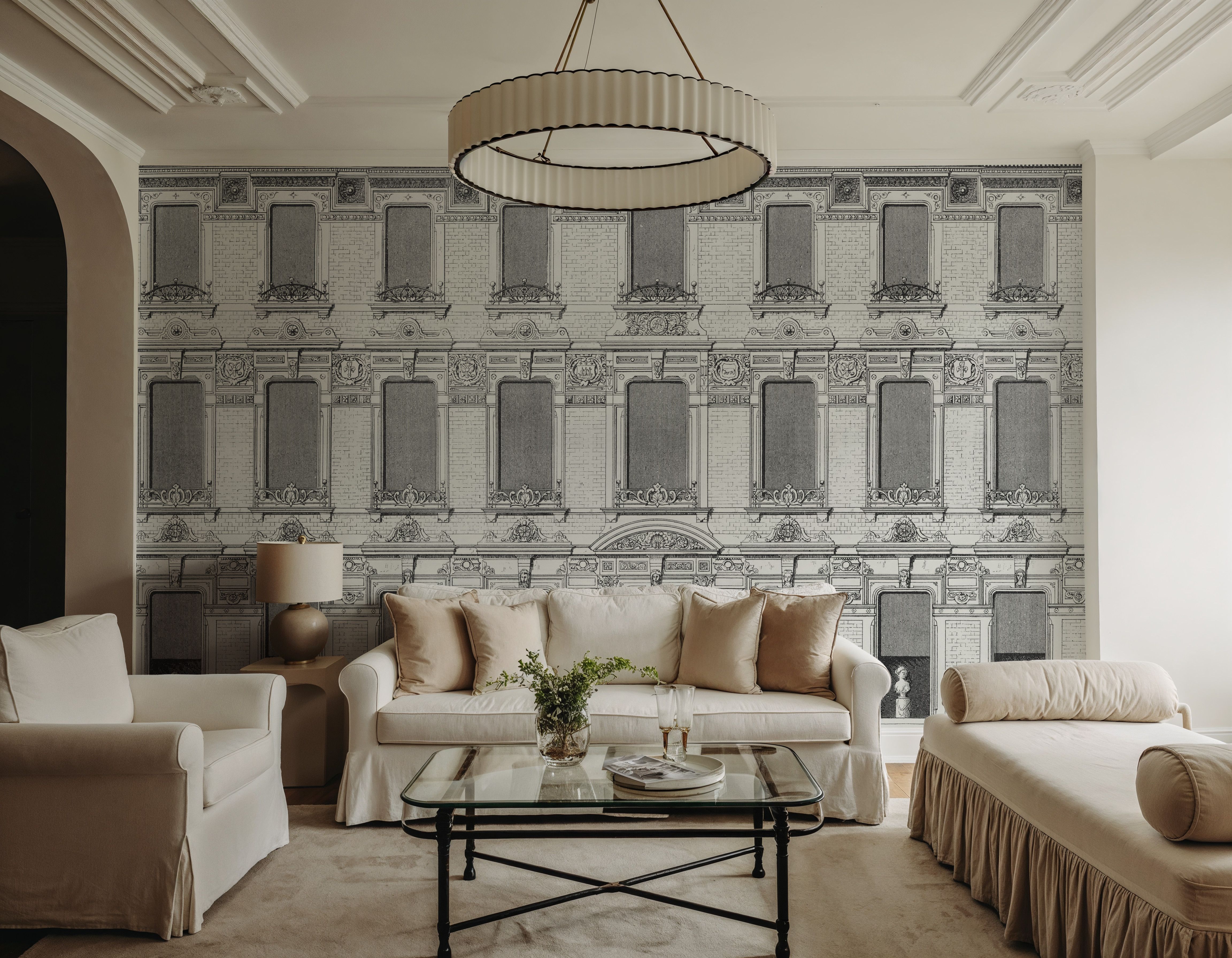 Vintage Facade, White
