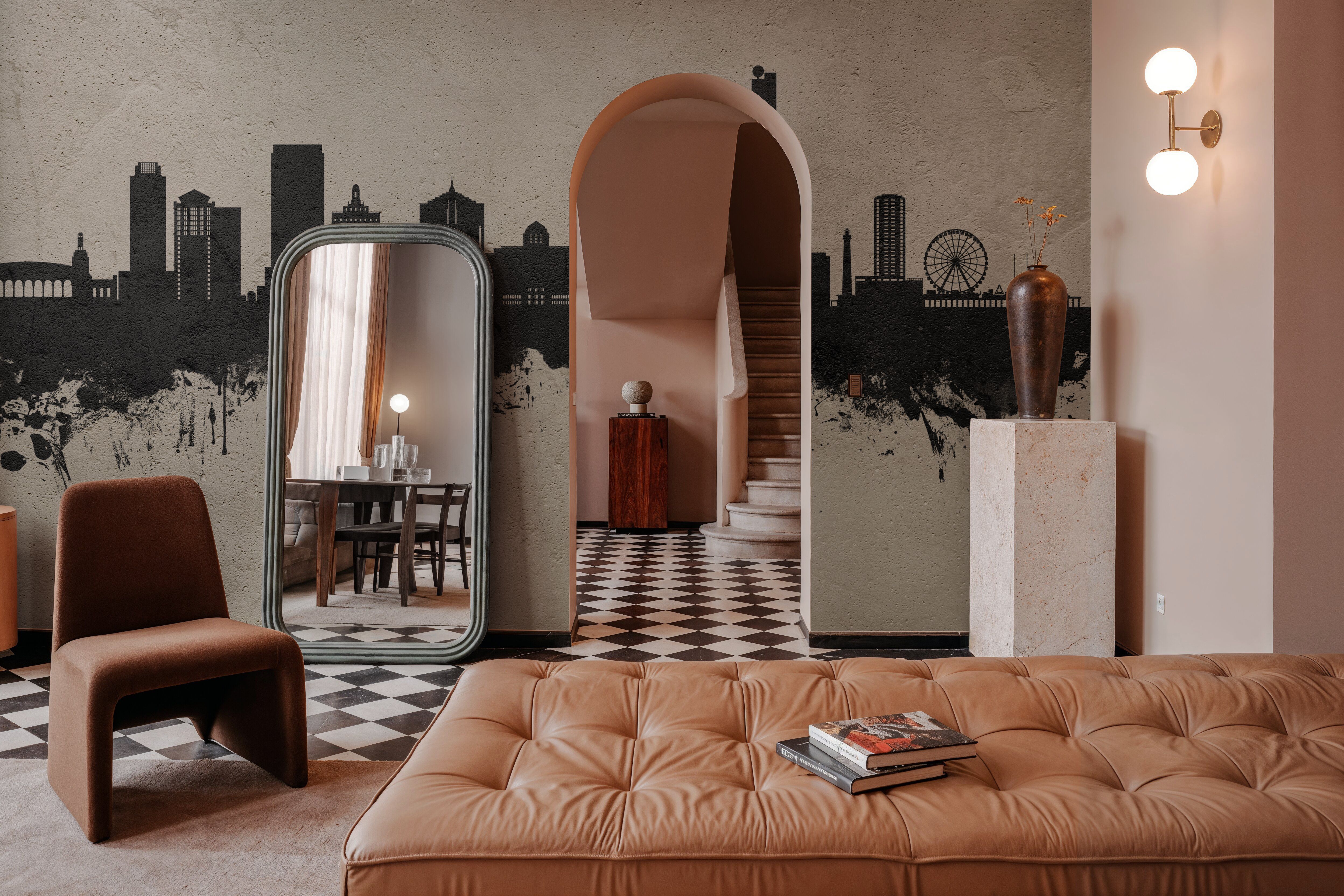 Atlantic City New Jersey Skyline Concrete