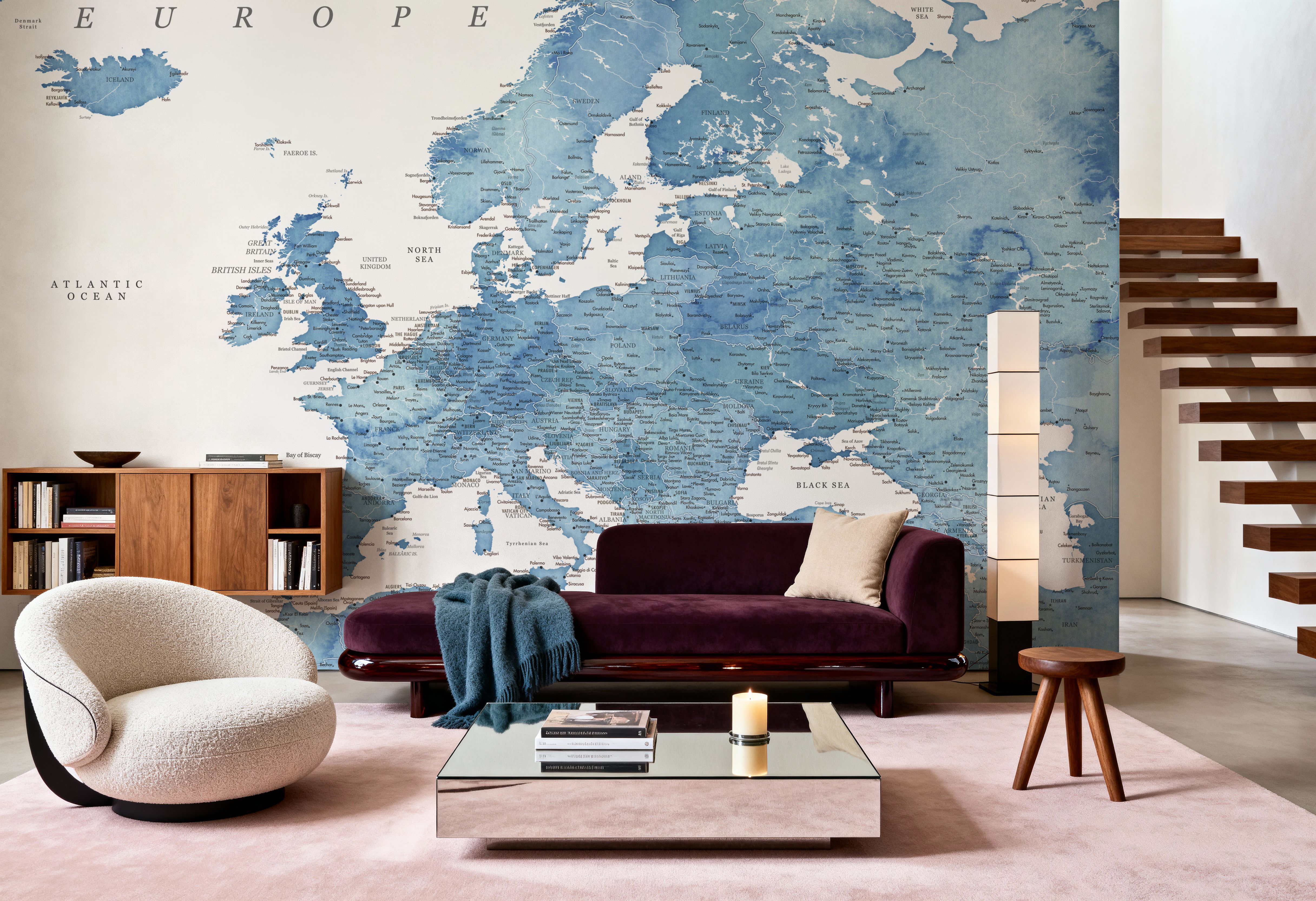 Europe Map Detailed - Franceska