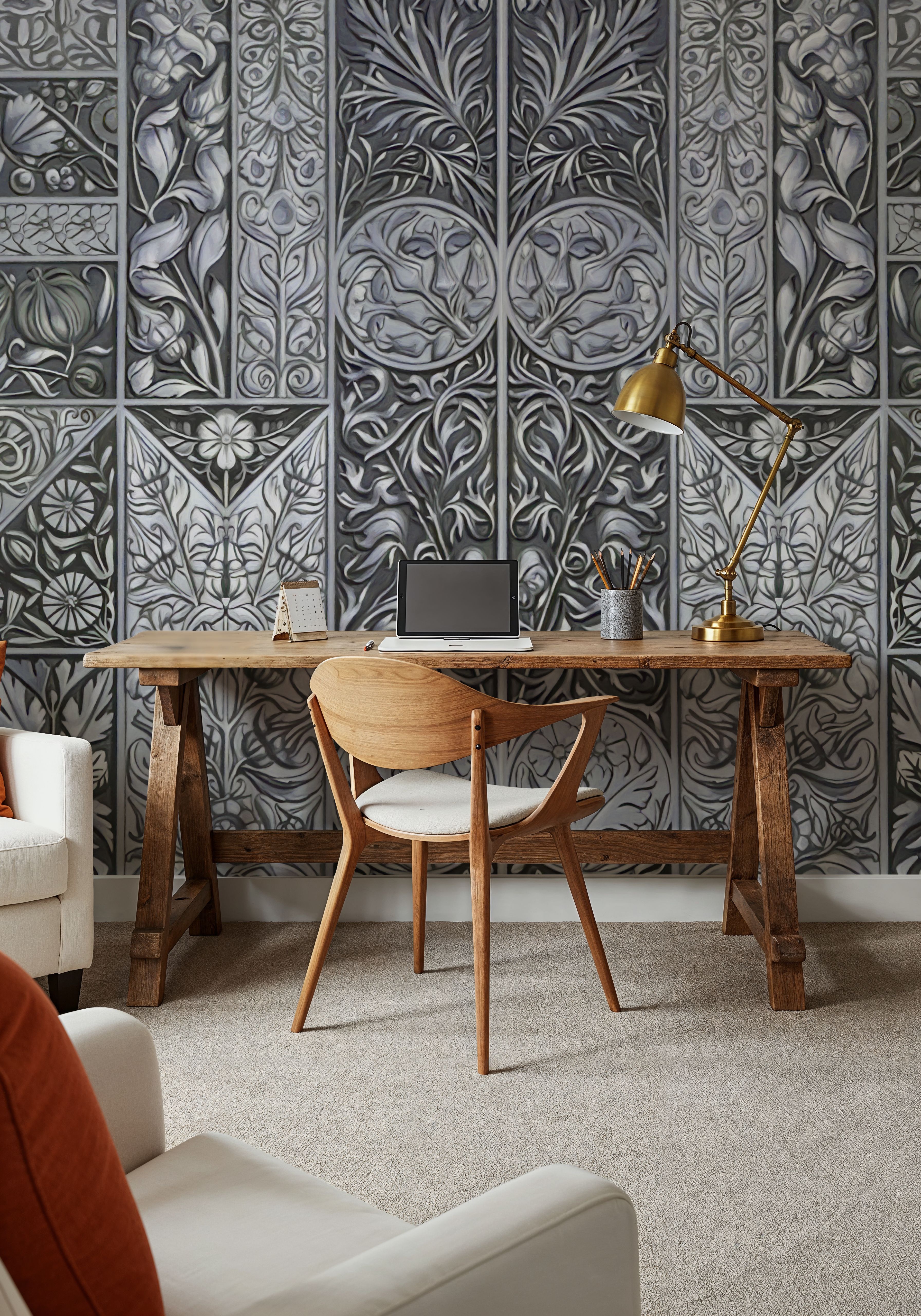 Flower Collection, Green & Blue