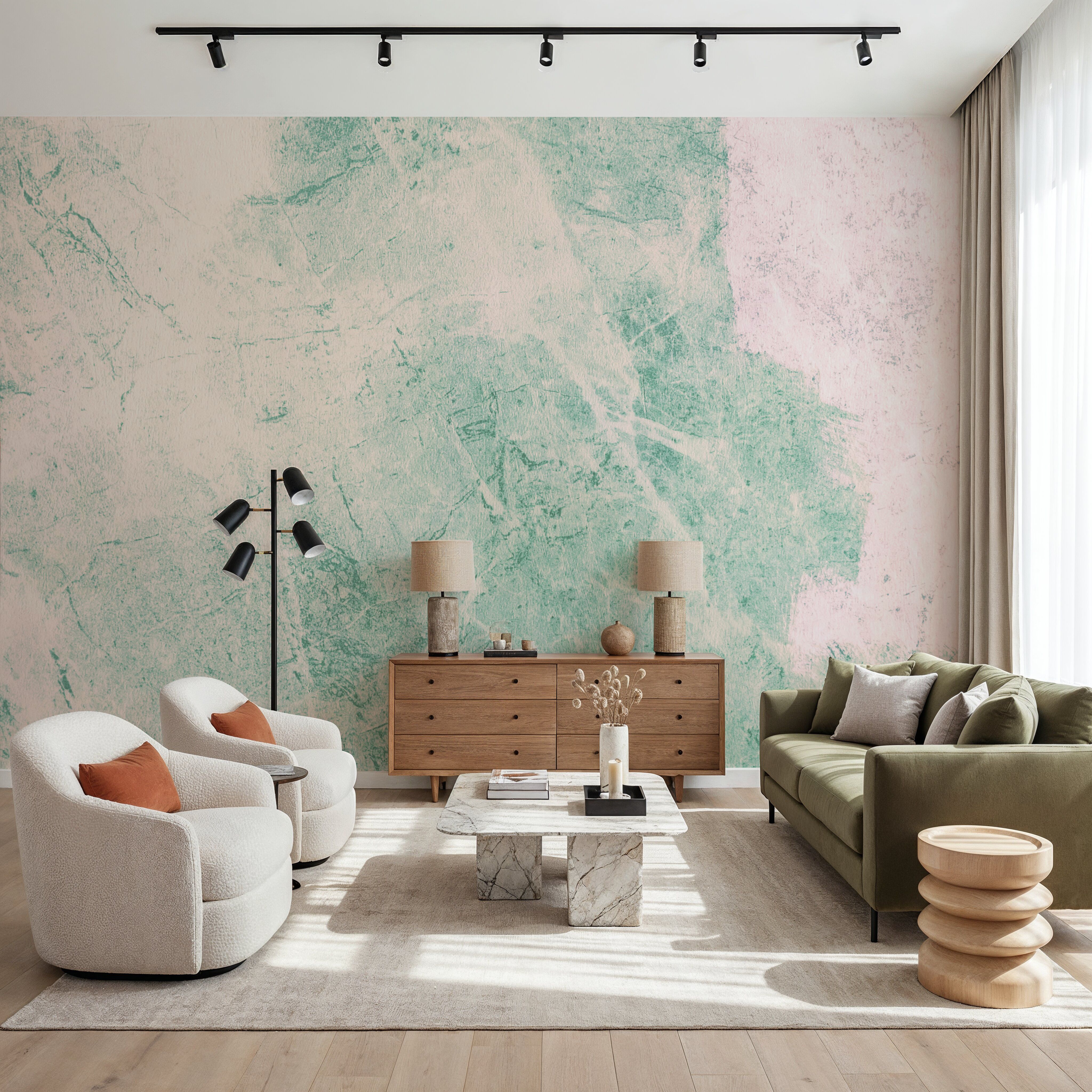 Washed Green Marble