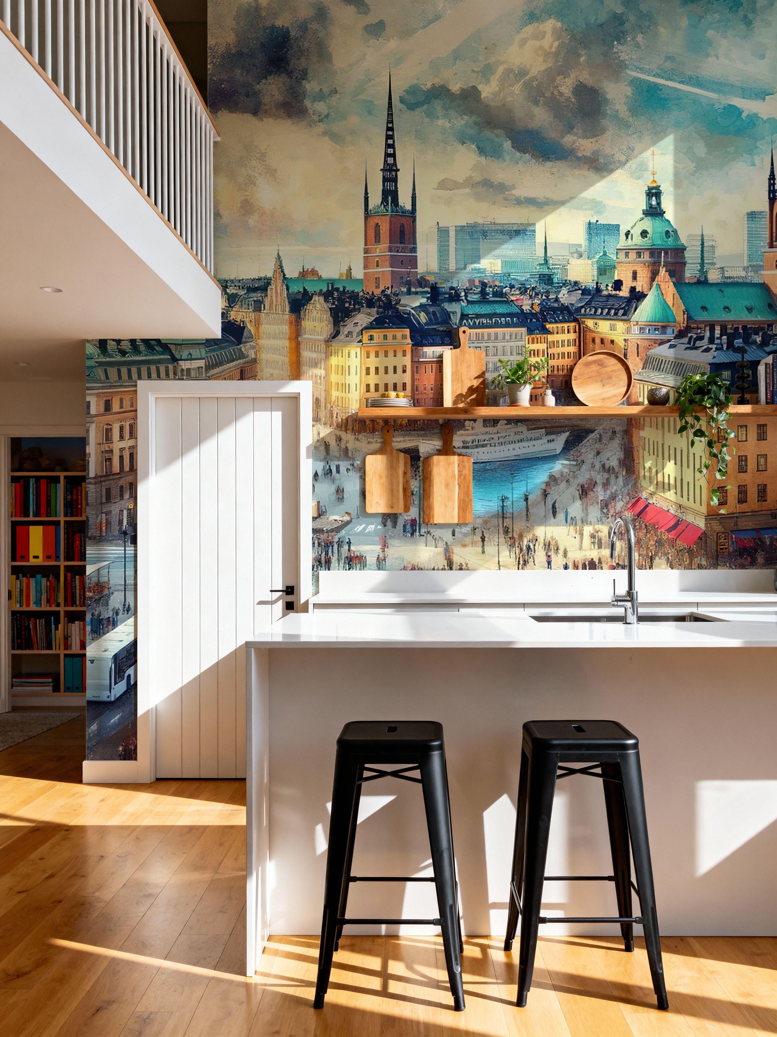 Watercolor Stockholm Sweden