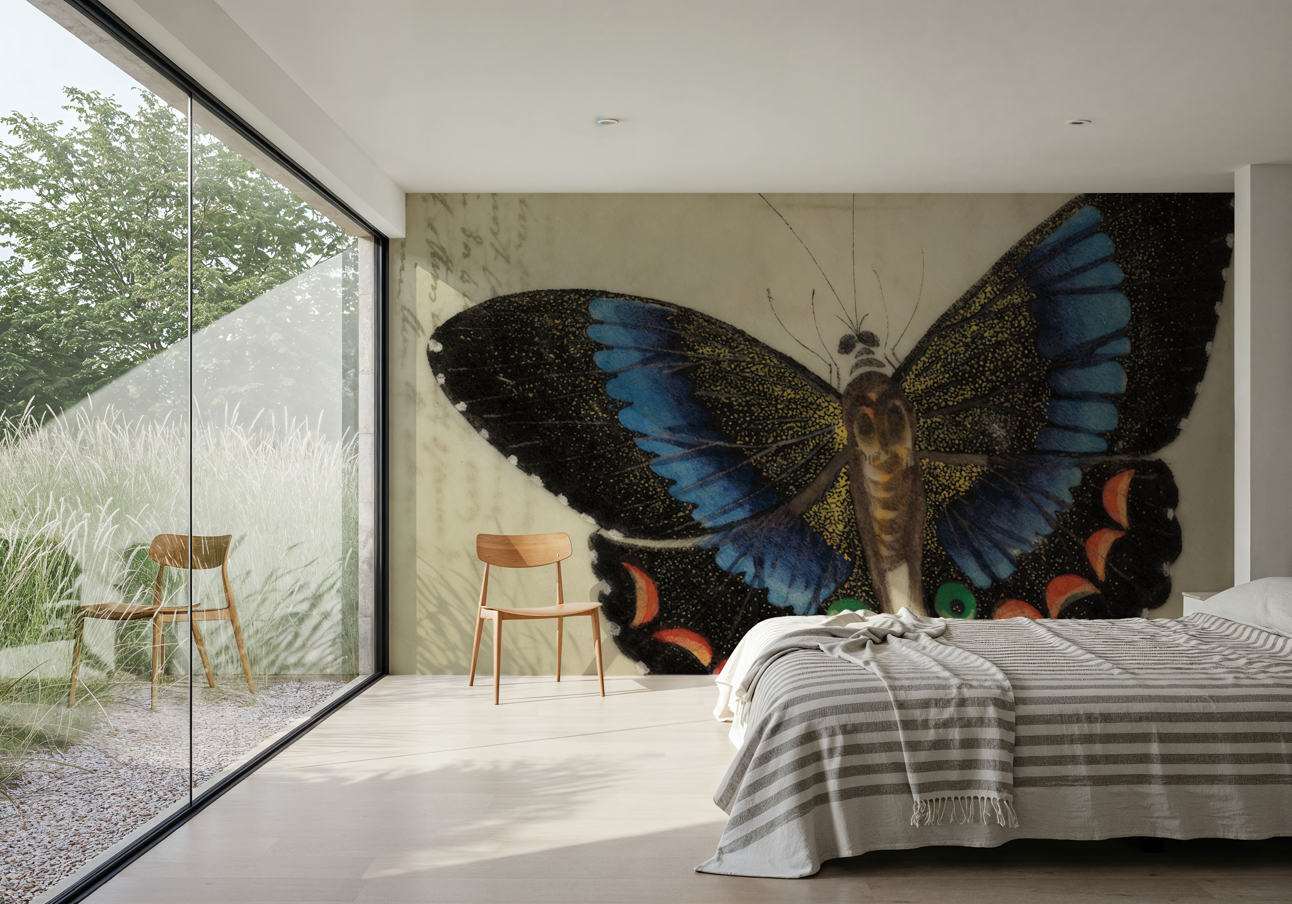 Vintage Blue Butterfly