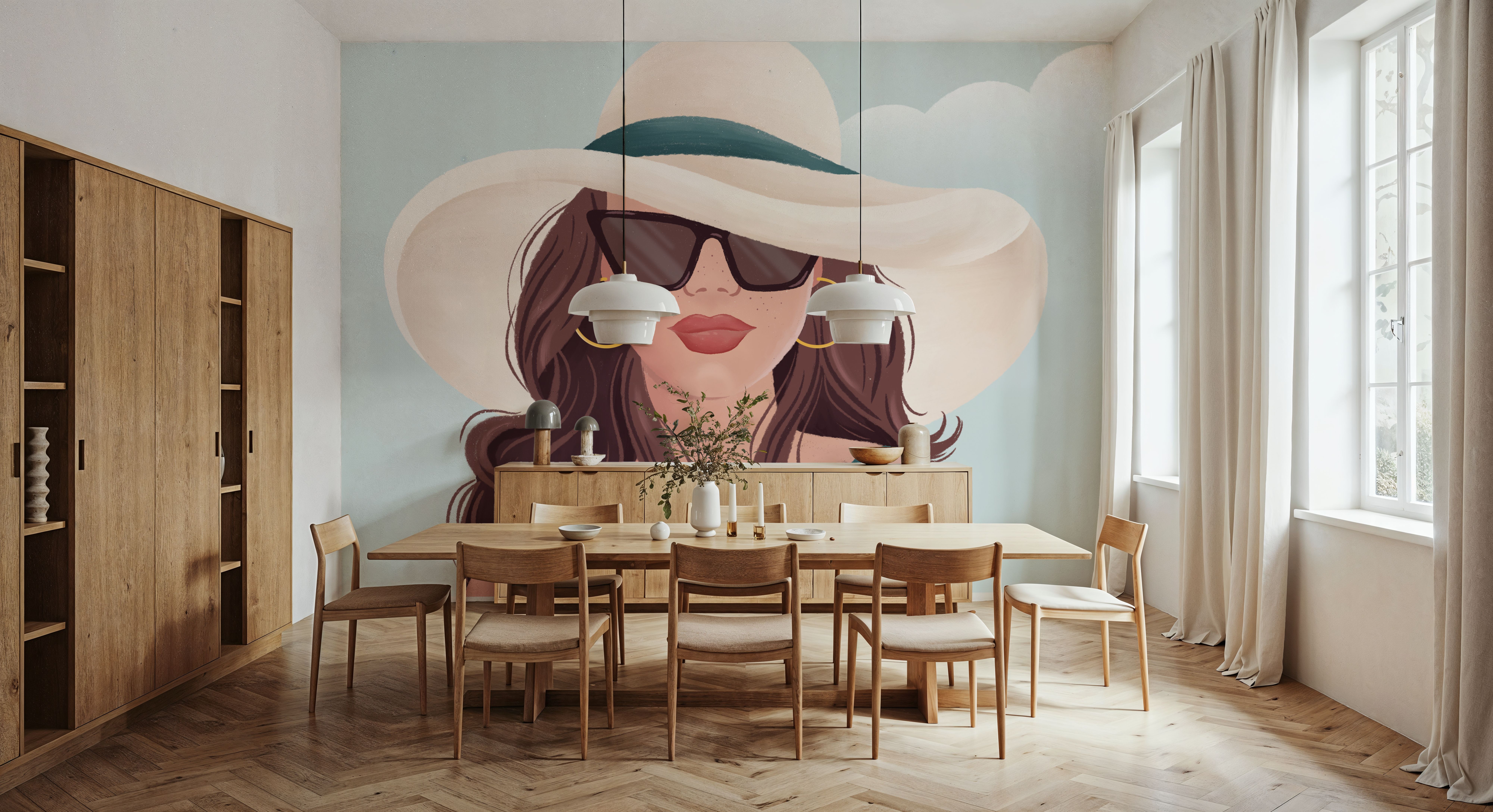 Beach Girl II, Tapeten