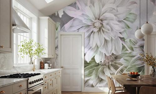 Focus on the Dahlia Light Green