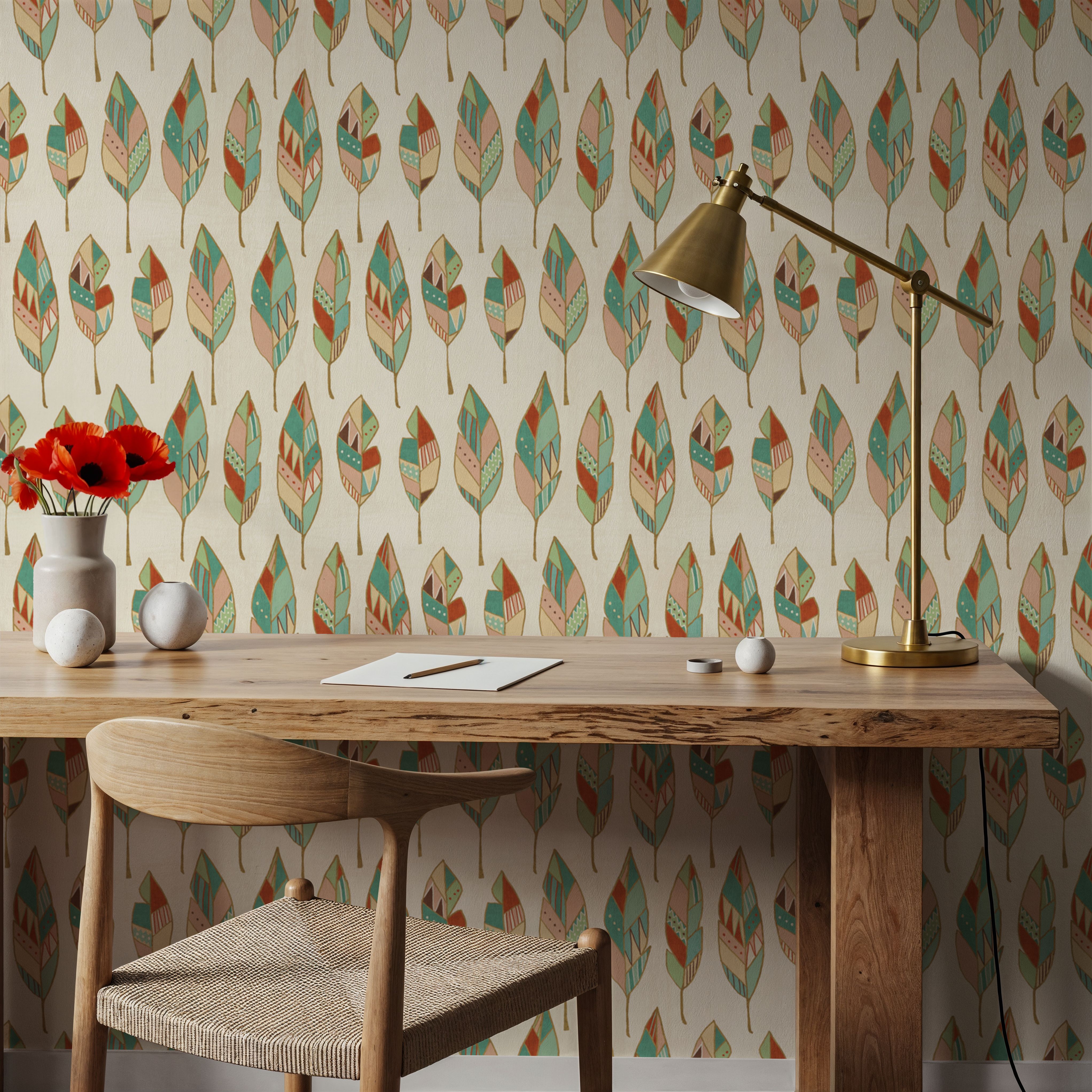 Southwestern Feathers White