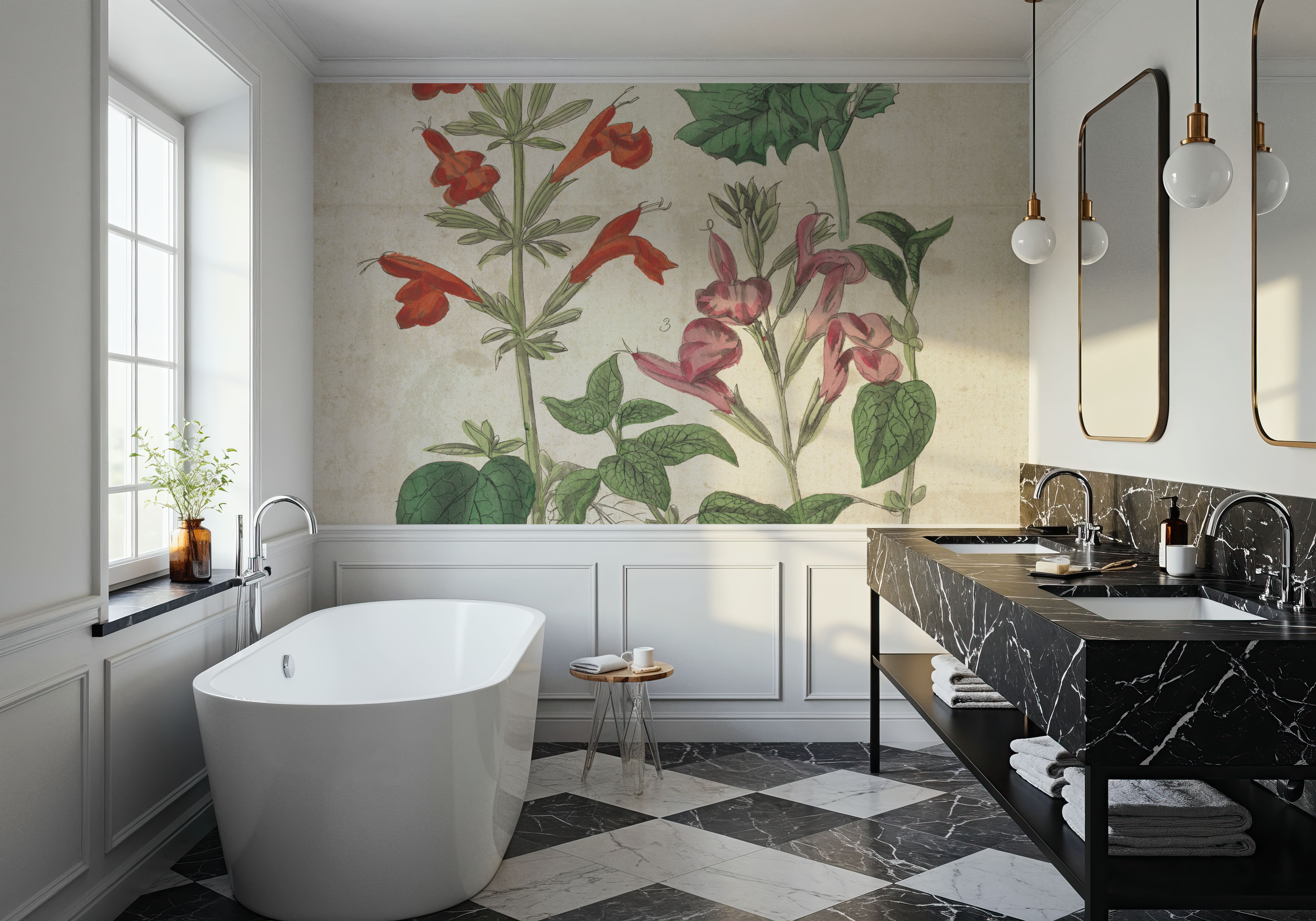 Salvia Florals Vintage I