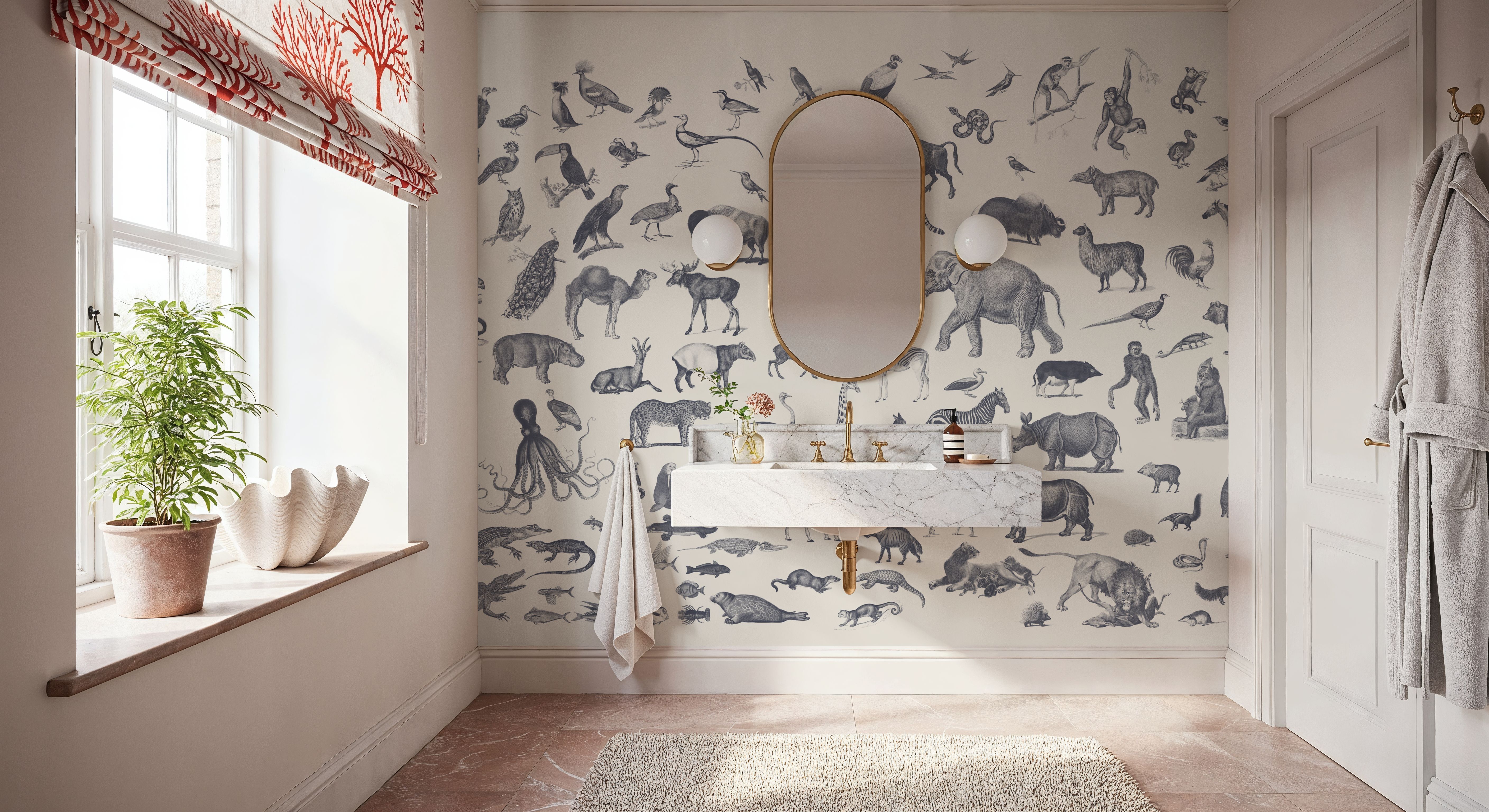 Vintage Animals, Soft Grey