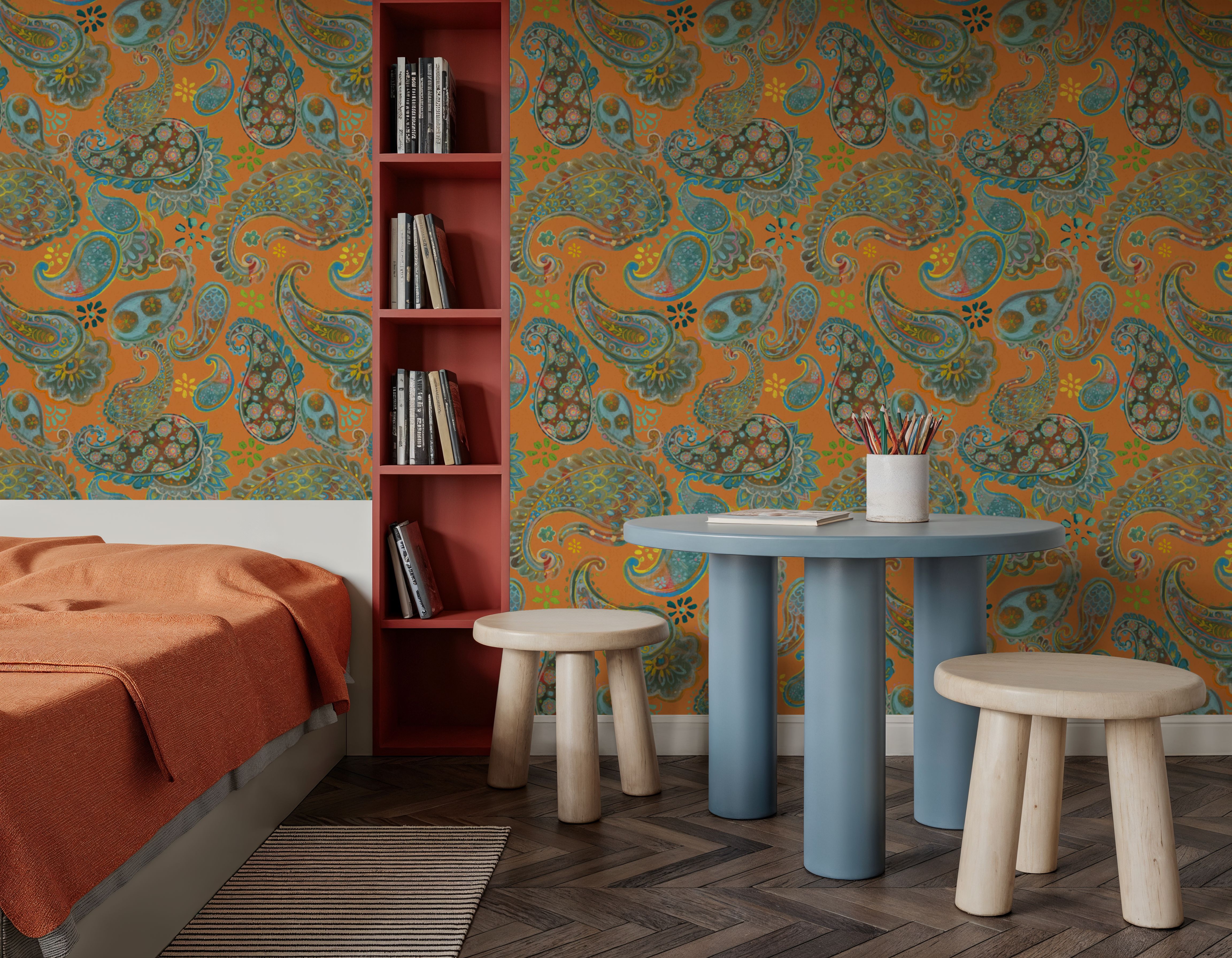 Big on Paisley Orange