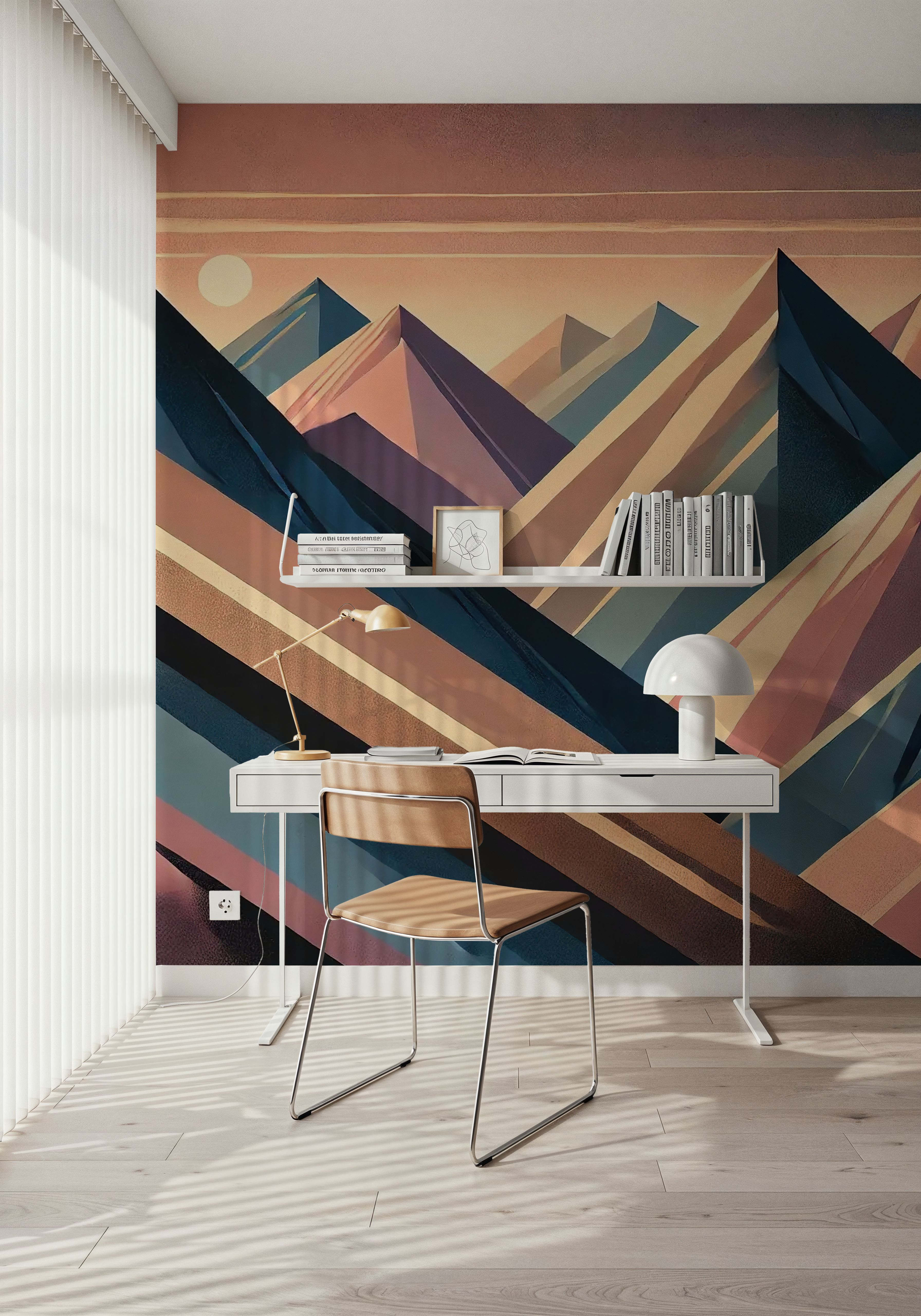 Serenity Mountain Vista in Art Deco