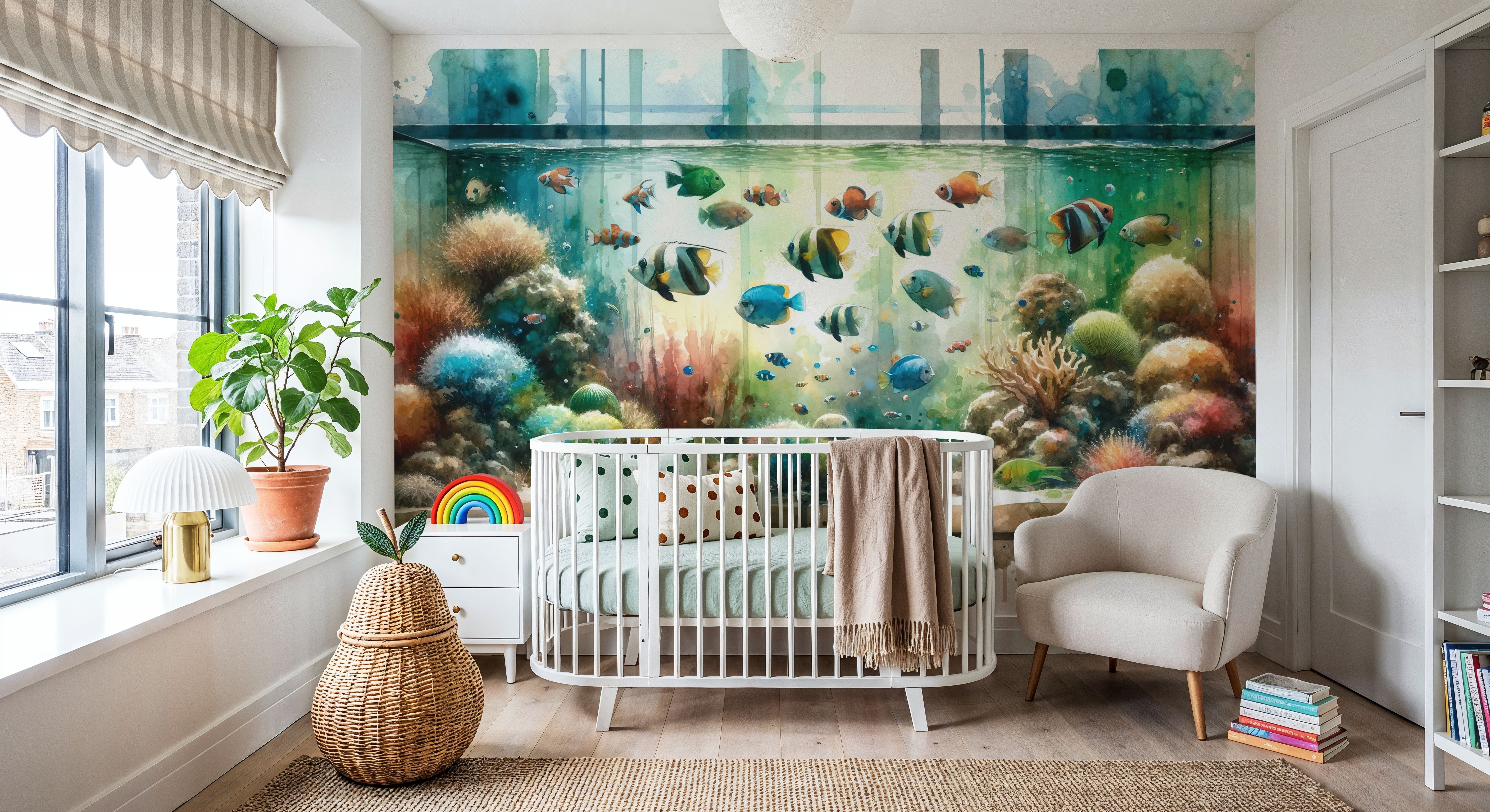 Colorful Aquarium, Wallpaper