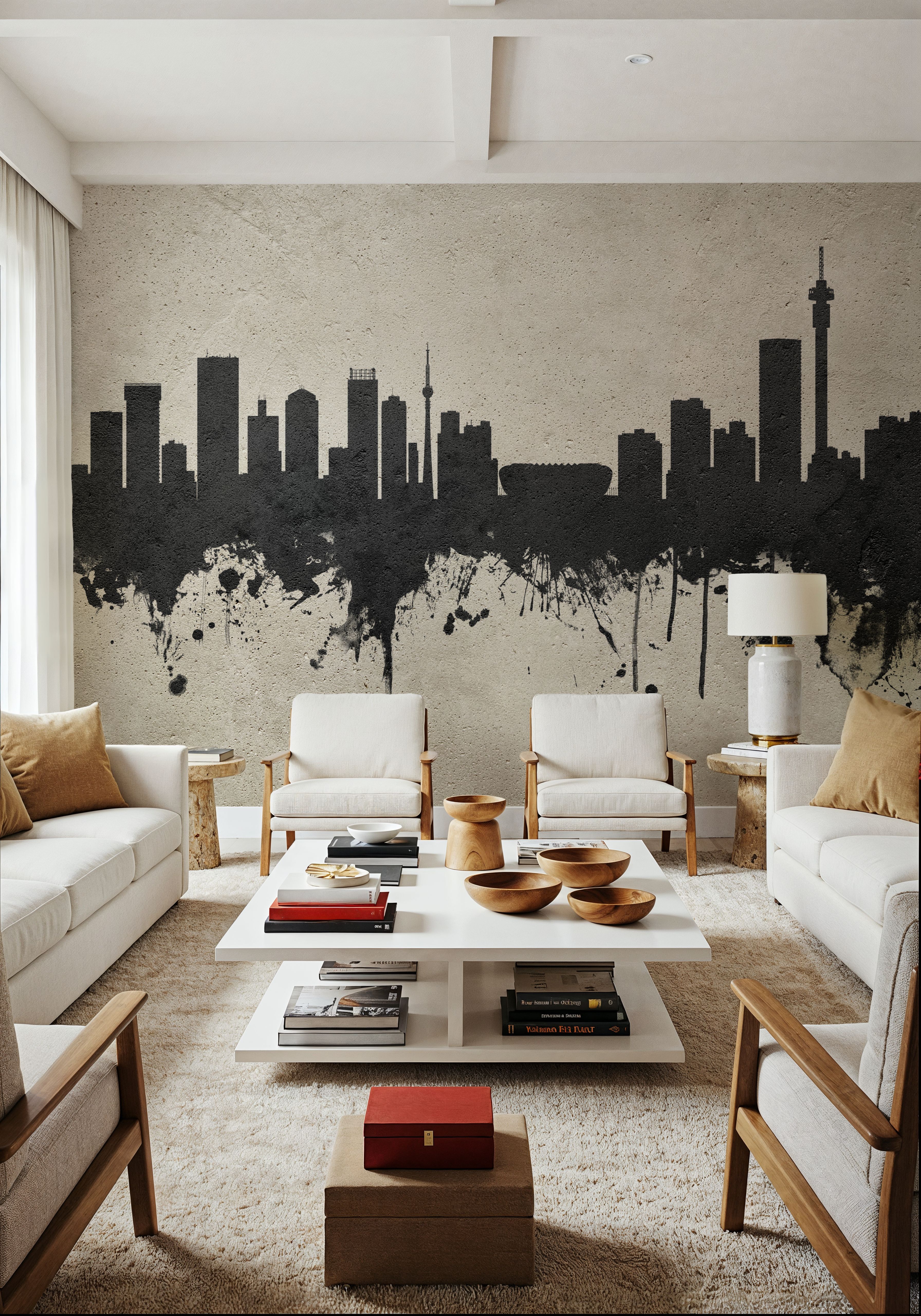 Johannesburg South Africa Skyline Concrete