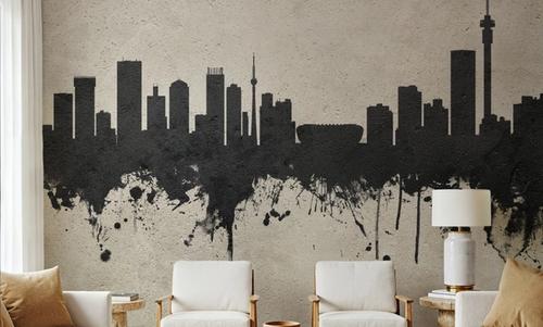 Johannesburg South Africa Skyline Concrete