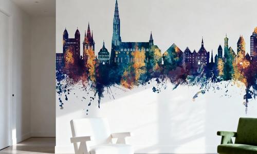 Ulm Germany Skyline Blue & Bronze