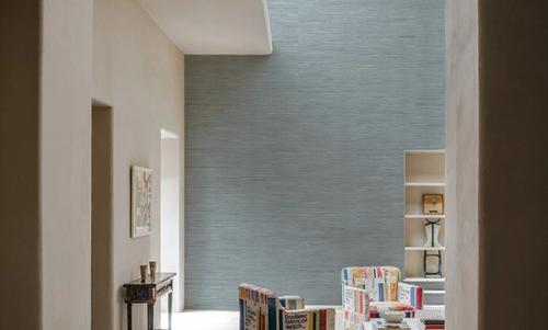 Faux Grasscloth with Visible Seams, Mineral