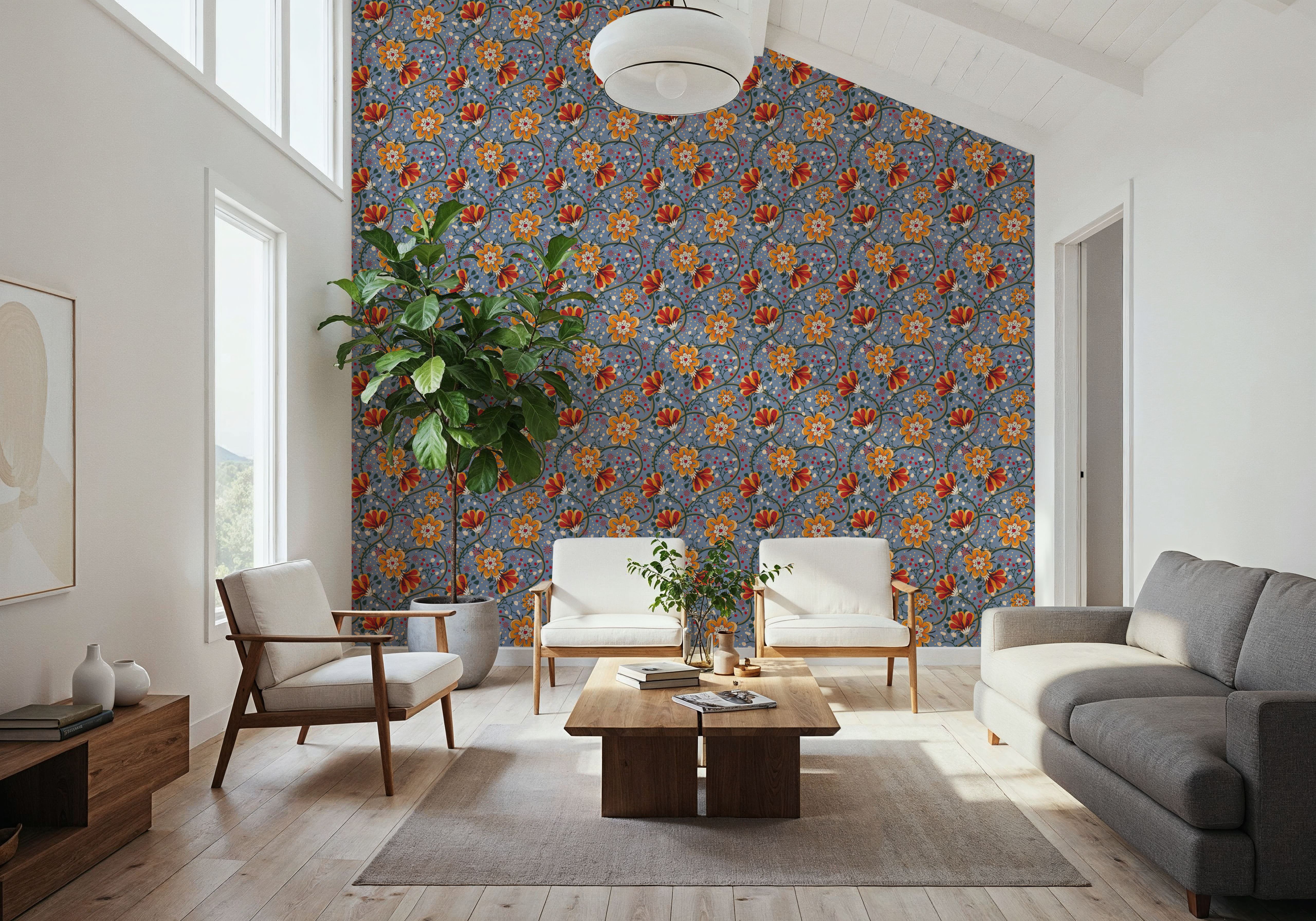 Bohemian Vines, Blue