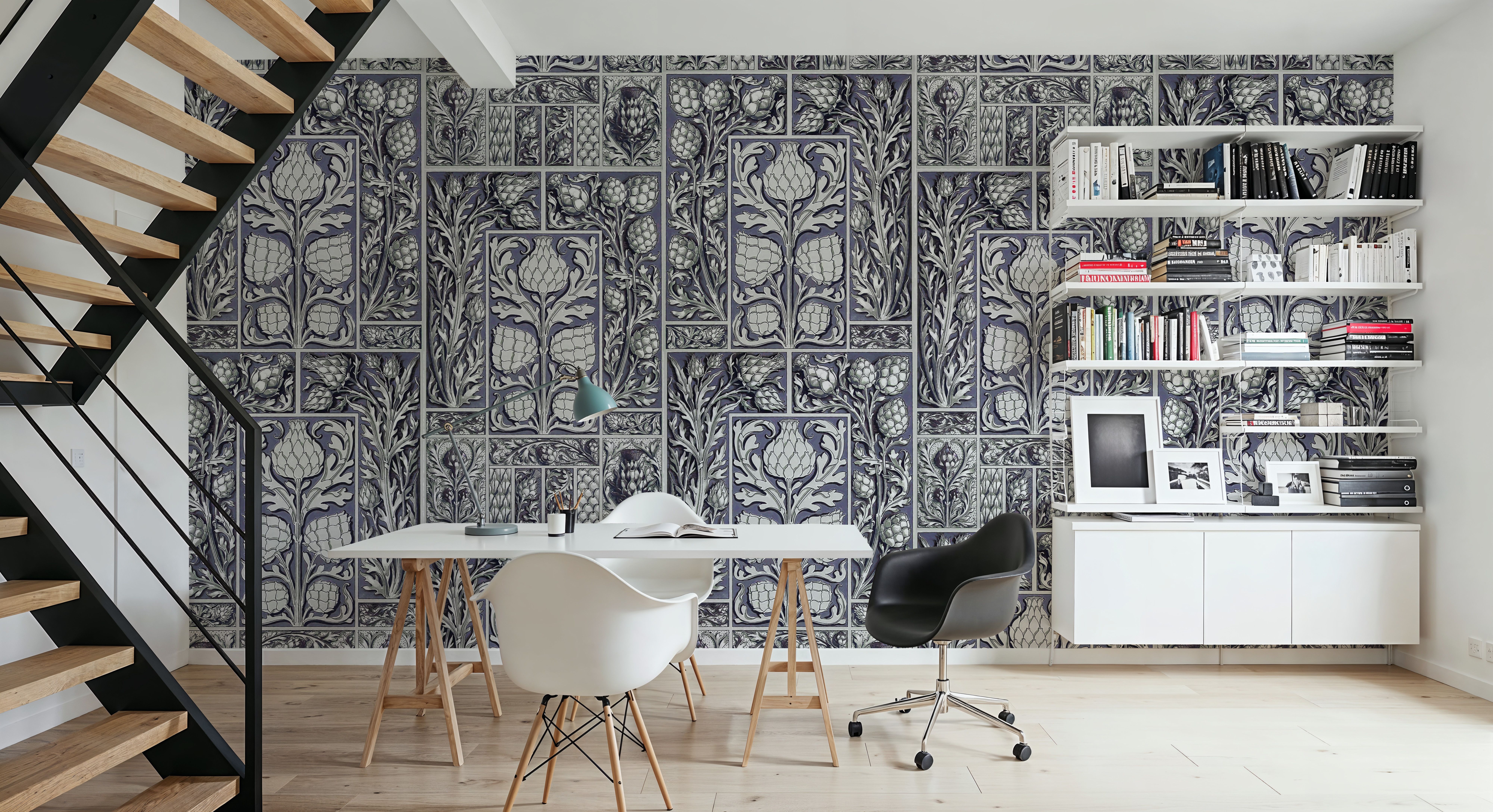 Small Thistle Walls Blue
