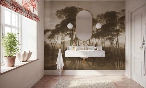 Mediterranean Pine Landscape, Sepia