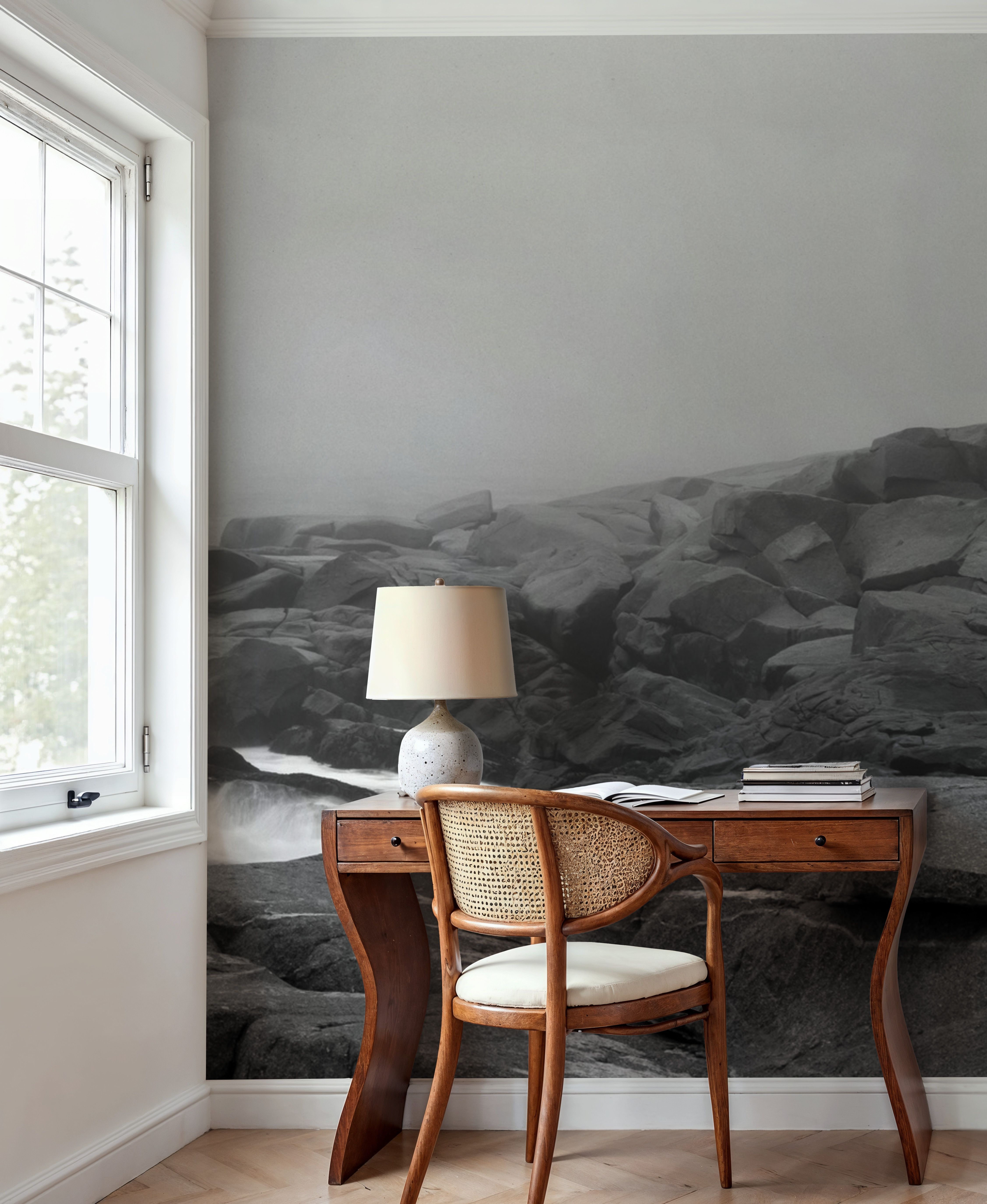 Peggy's Cove Lighthouse BW