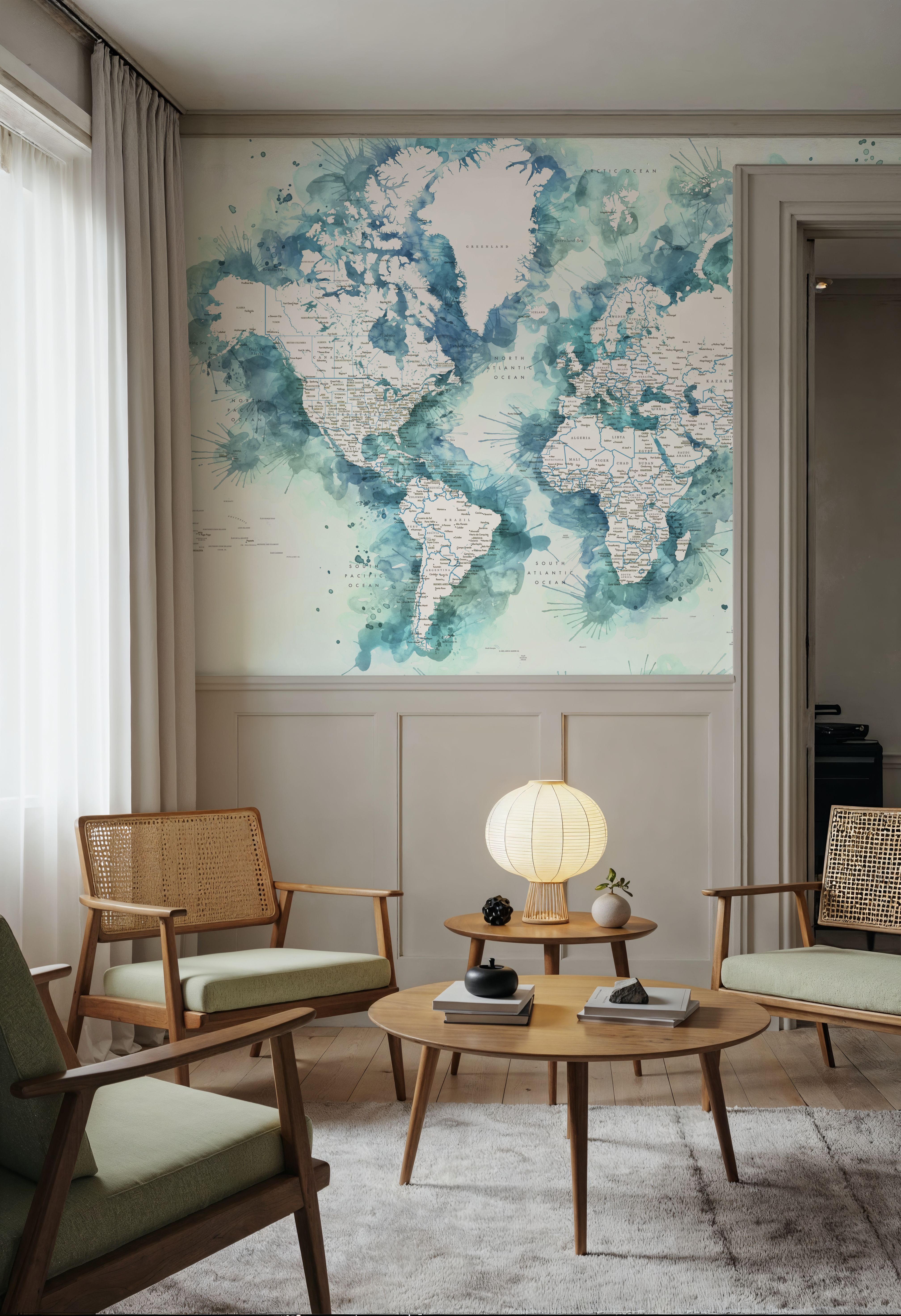 World Map Cities - Shari