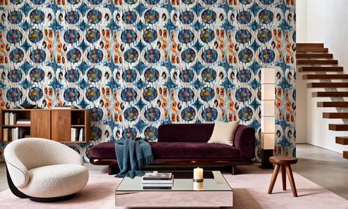 Blue Circle Ikat